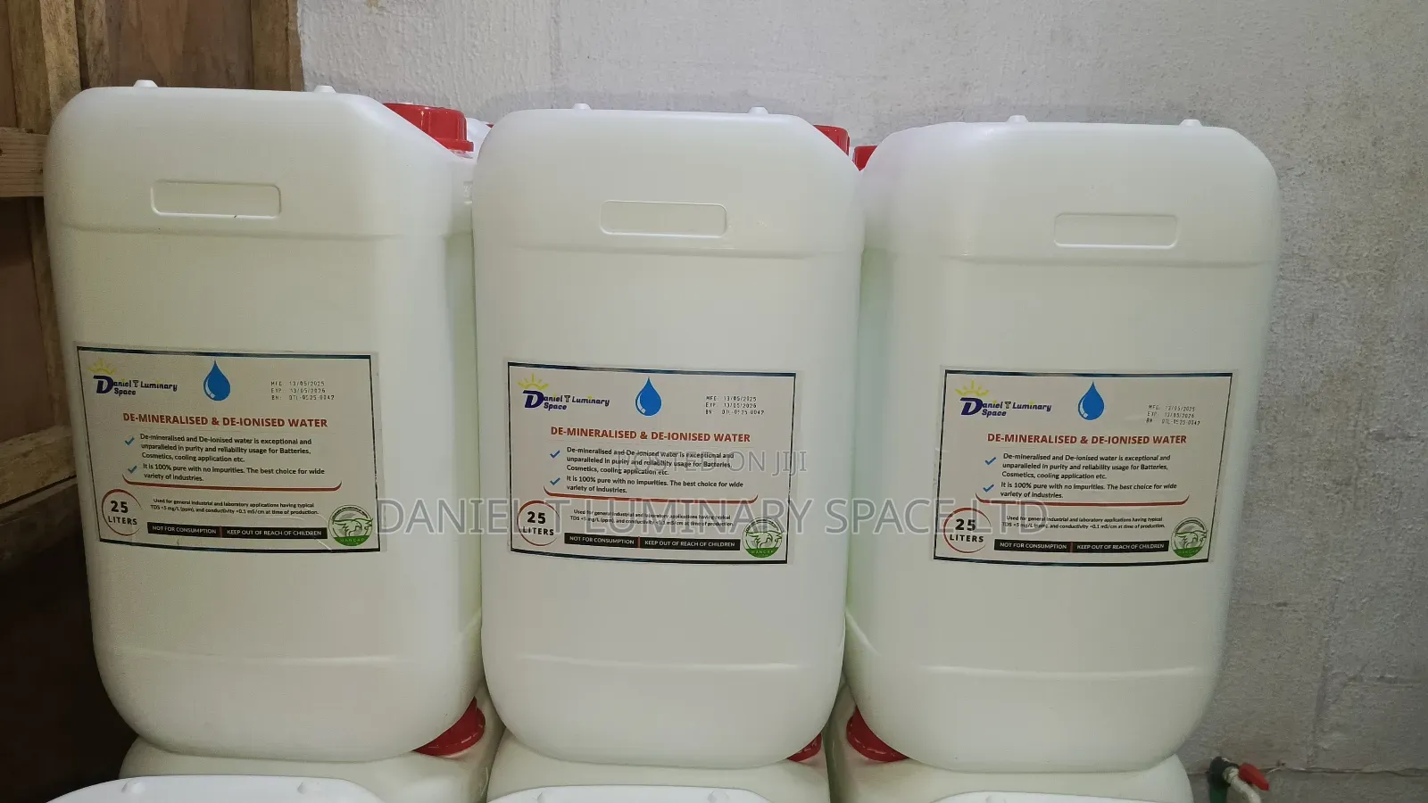 Purified Deionized Water for Laboratory Use
