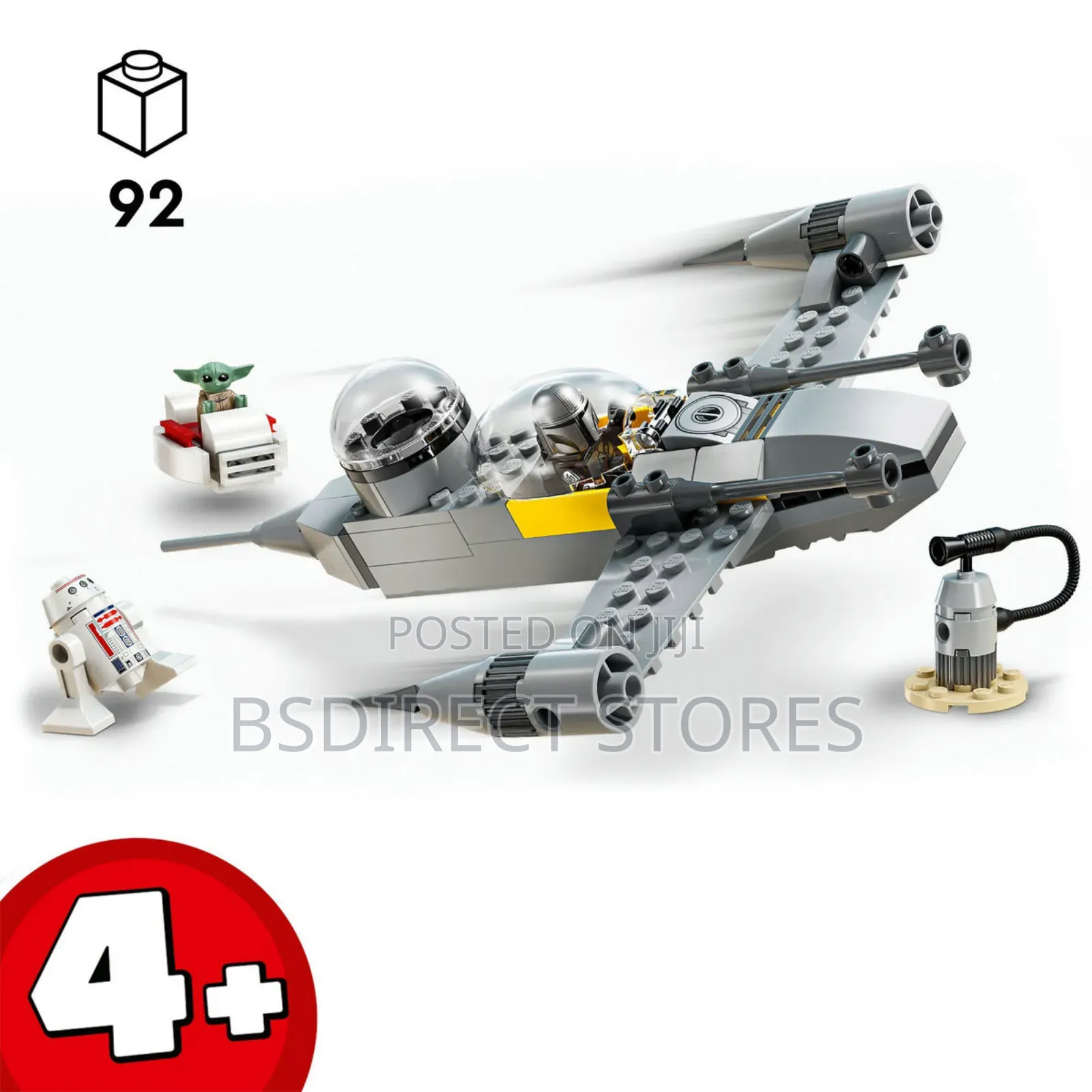 Lego Star Wars 75410 Mando and Grogu's N-1 Starfighter 92pcs
