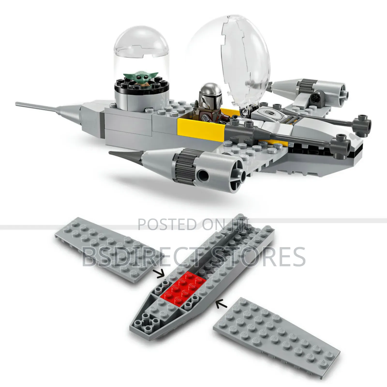 Lego Star Wars 75410 Mando and Grogu's N-1 Starfighter 92pcs