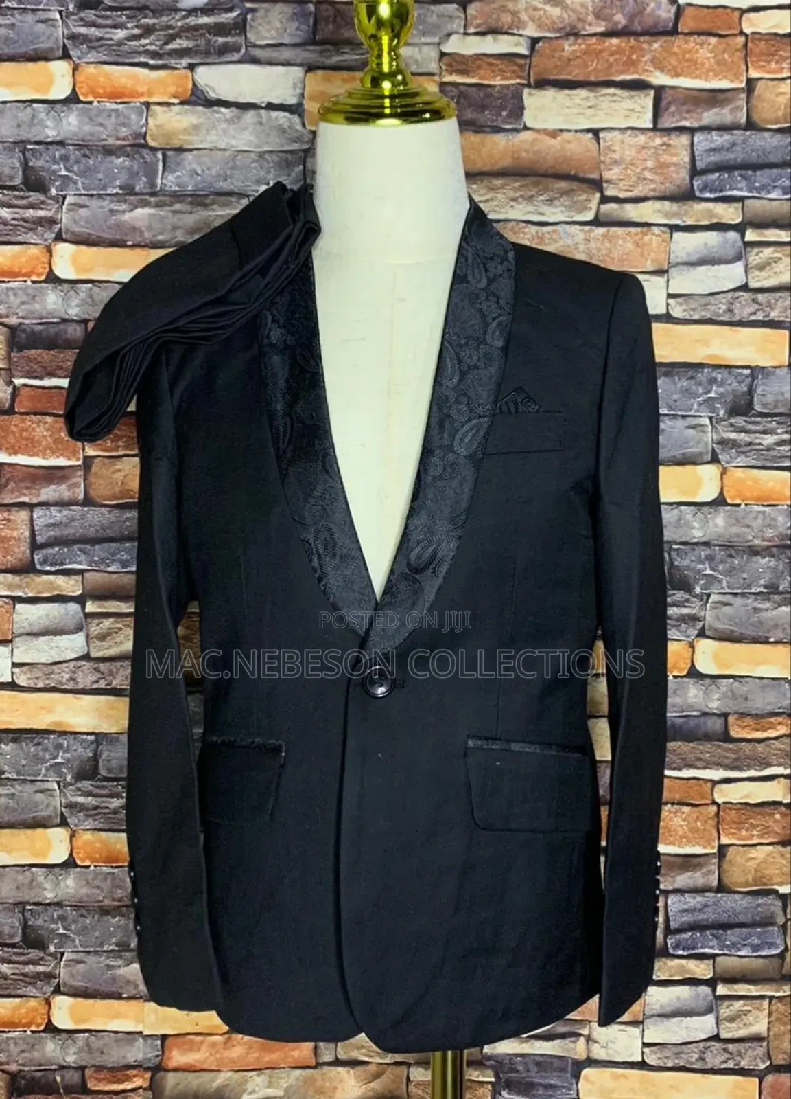 Children Black Tuxedo Suit