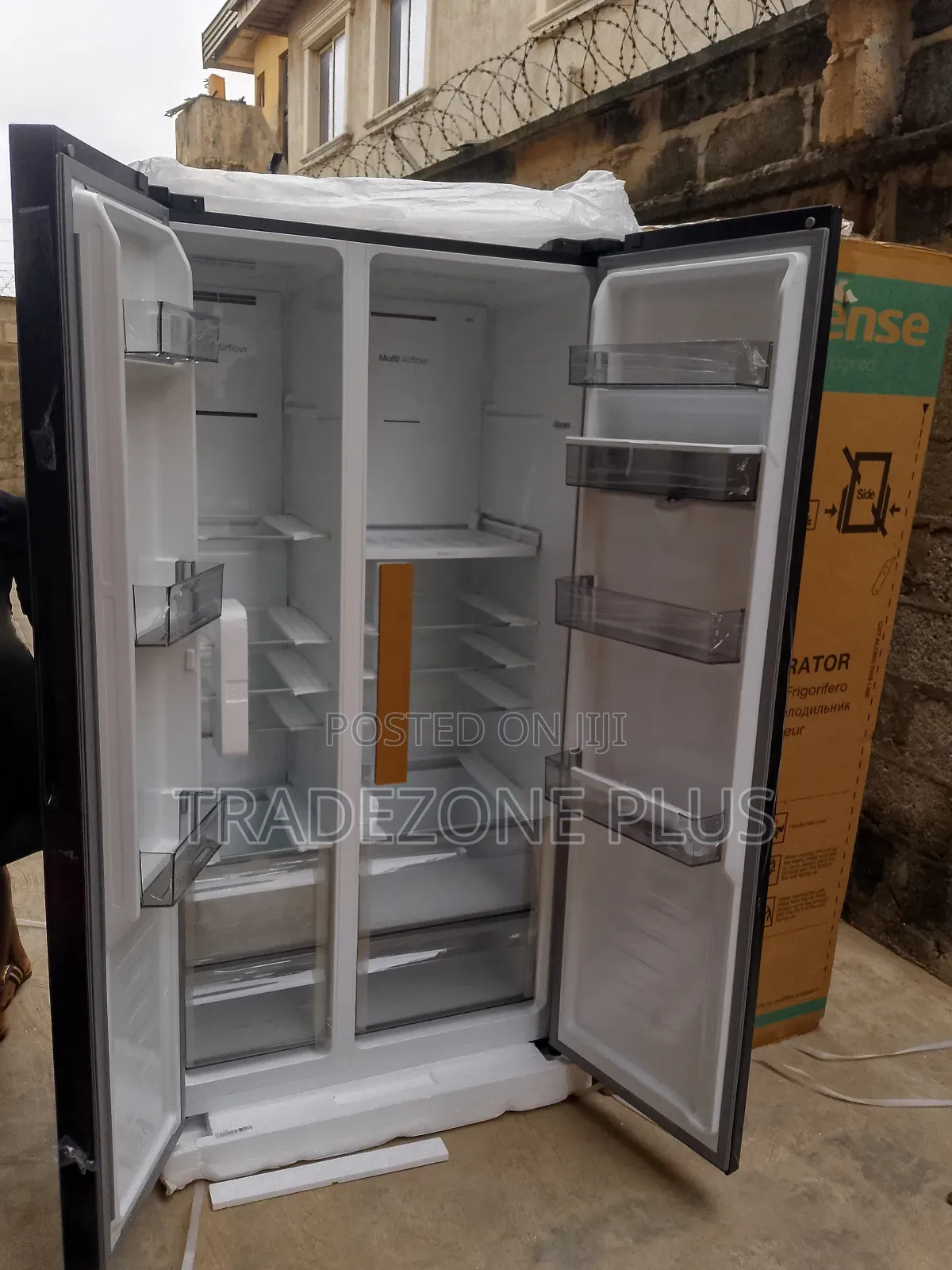 No Frost Hisense Side by Side Refrigerator -Black