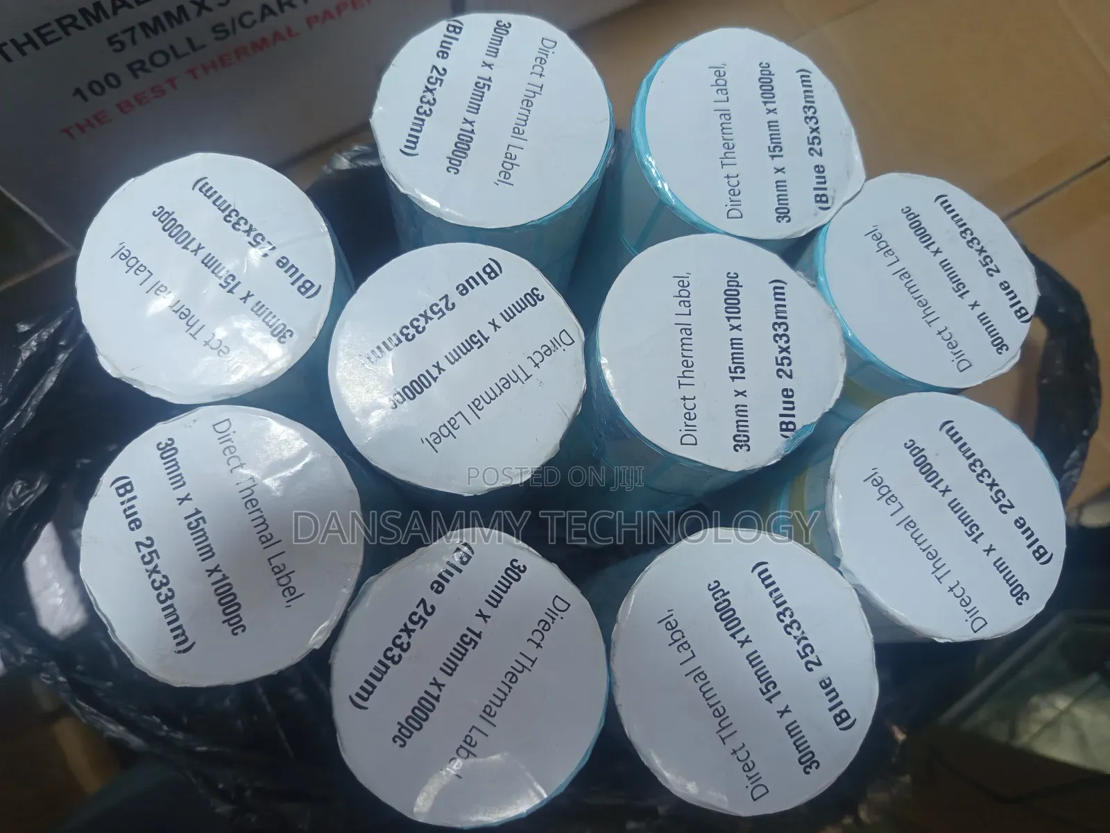 30*15mm Direct Thermal Barcode Label Sticker By 1000labels