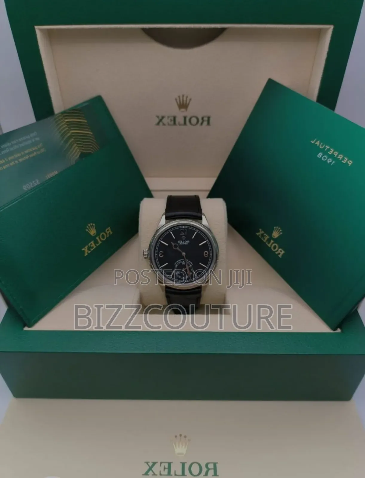 Original Rolex Genuine Leather Strap Watch in Store