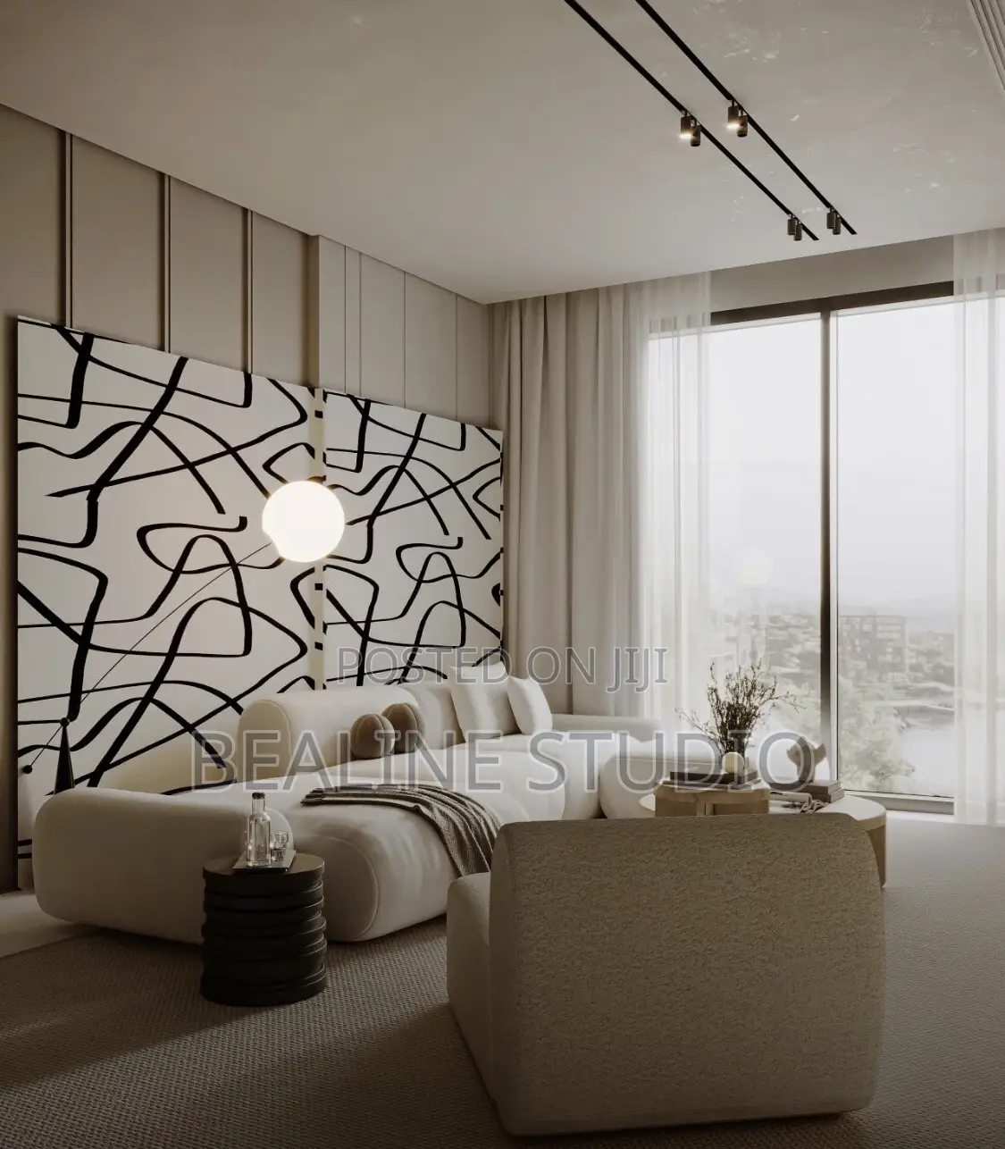 Living Room Interior 002 by Bealinestudio
