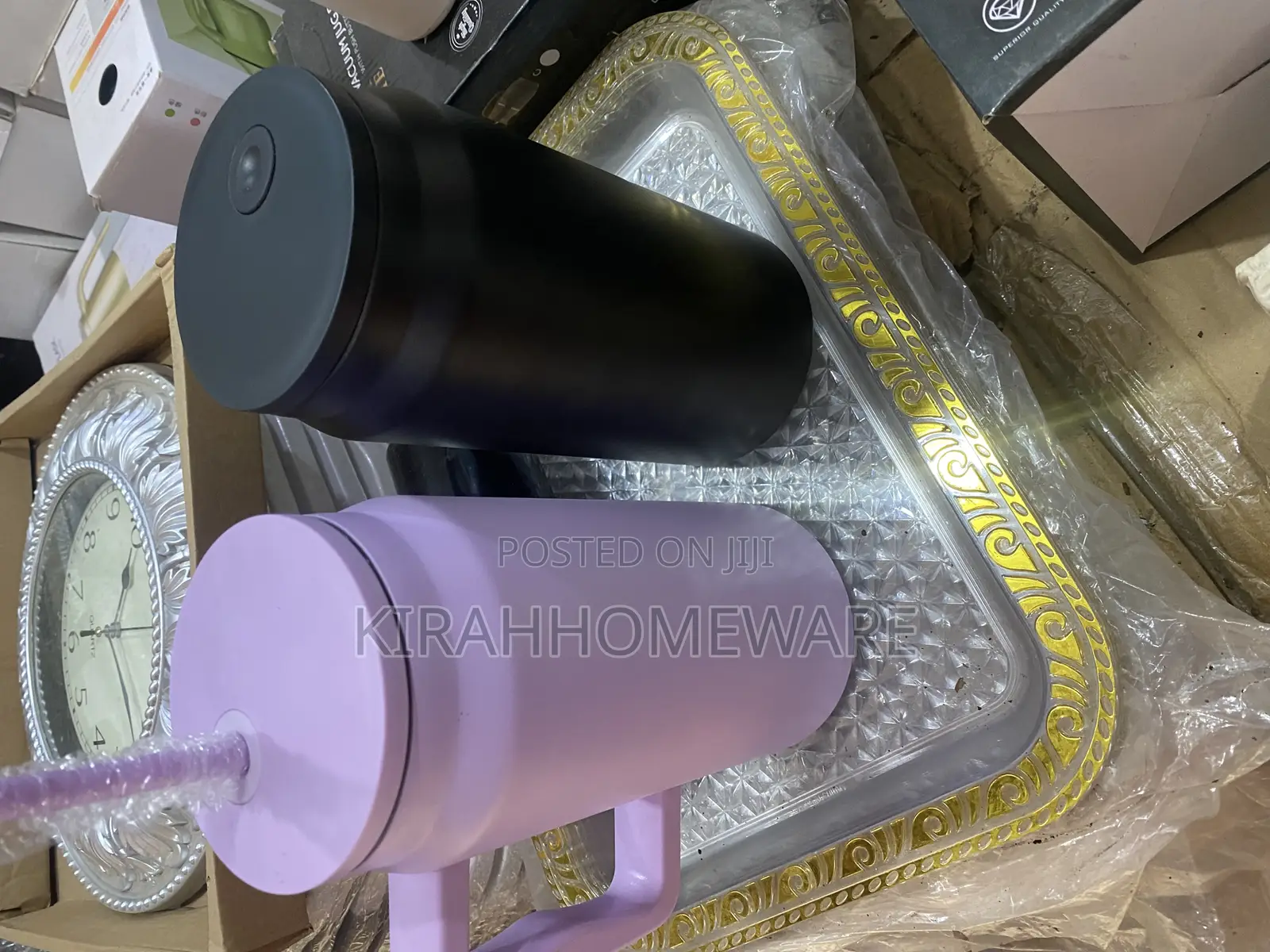 2litres 50oz Vacuum Stainless Steel Cup With Straw