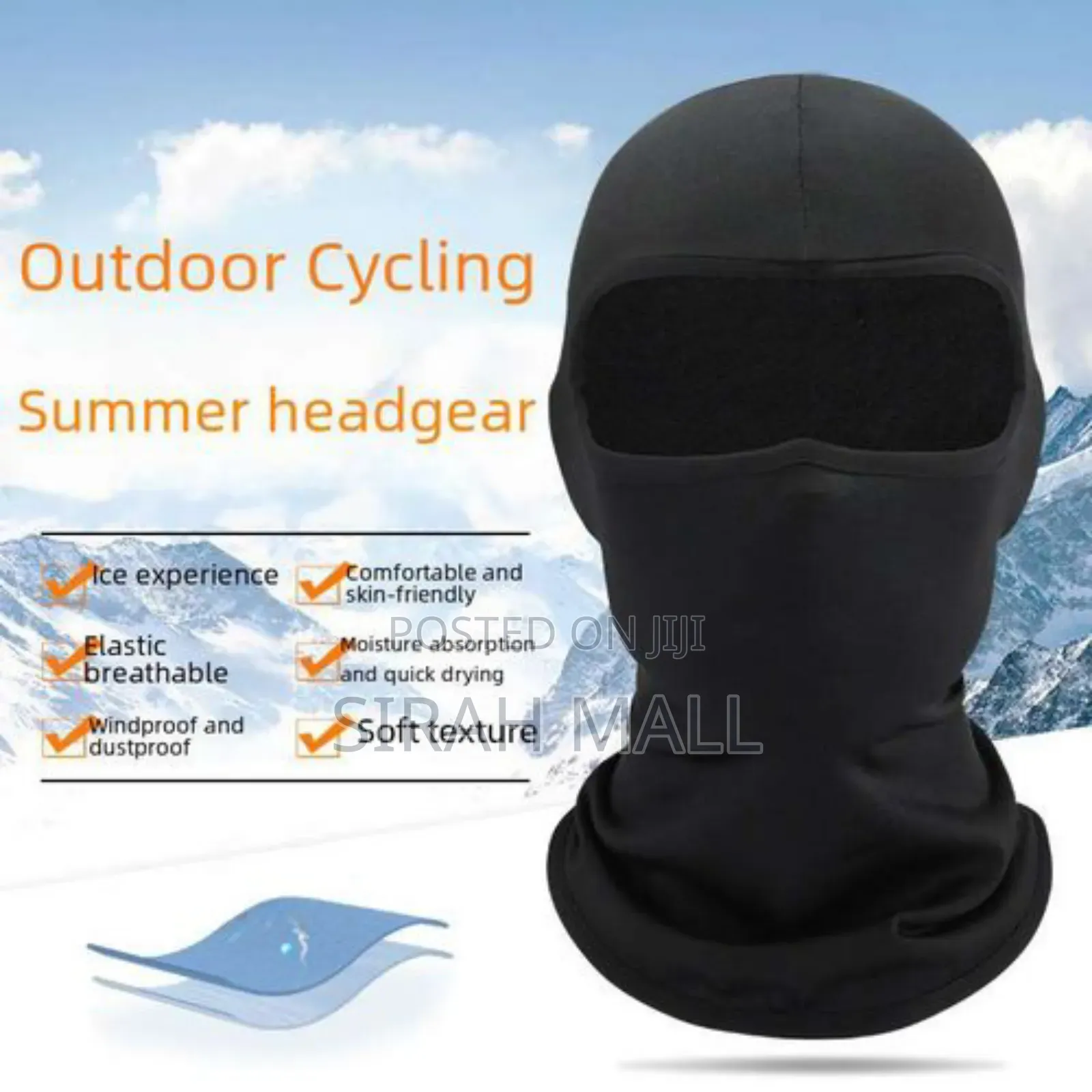 1pc Windproof Dustproof Thermal Face Mask Neck Long Gaiter