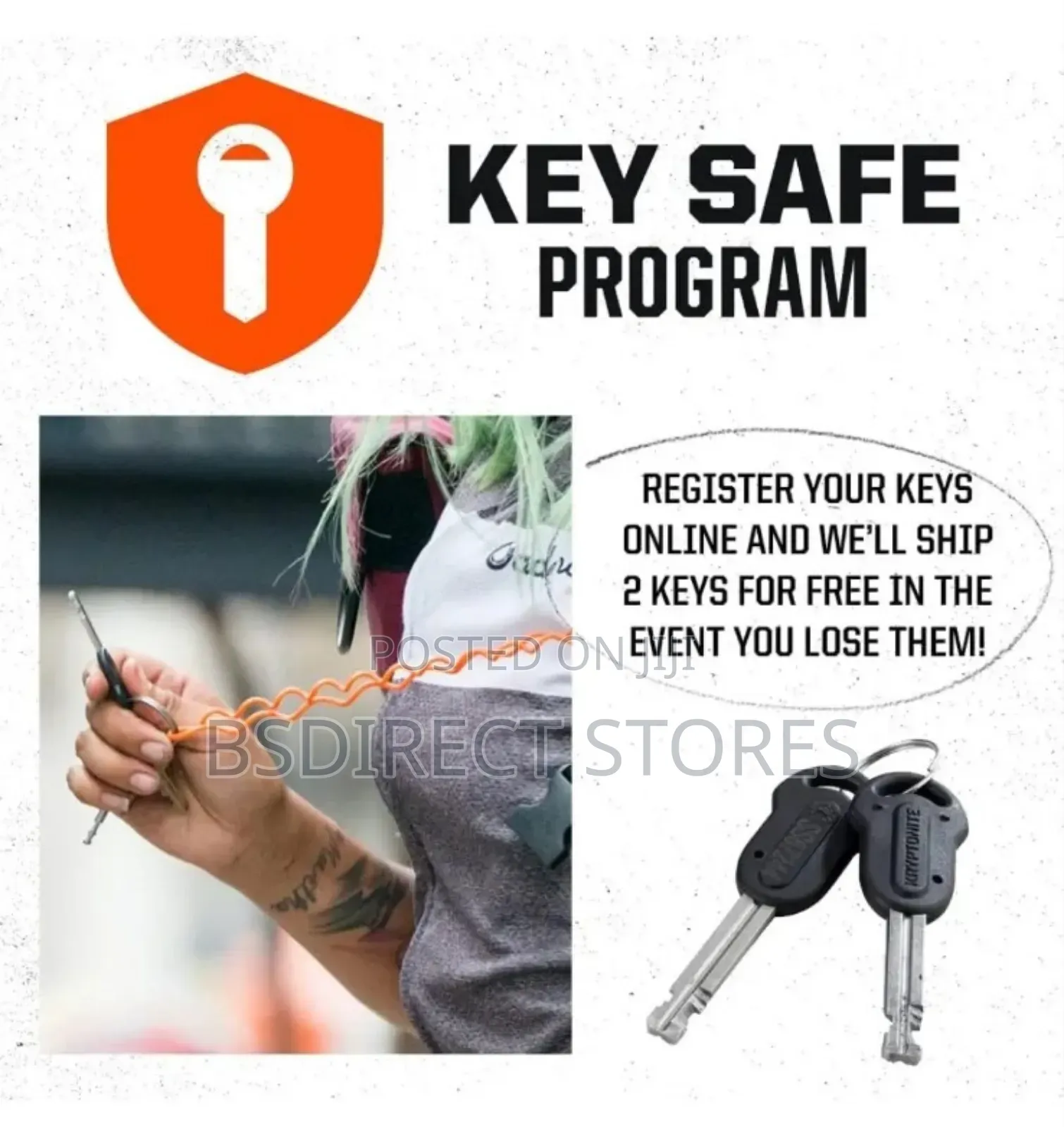 Kryptonite Kryptolok D Lock With 4 Foot Krytoflex Cable