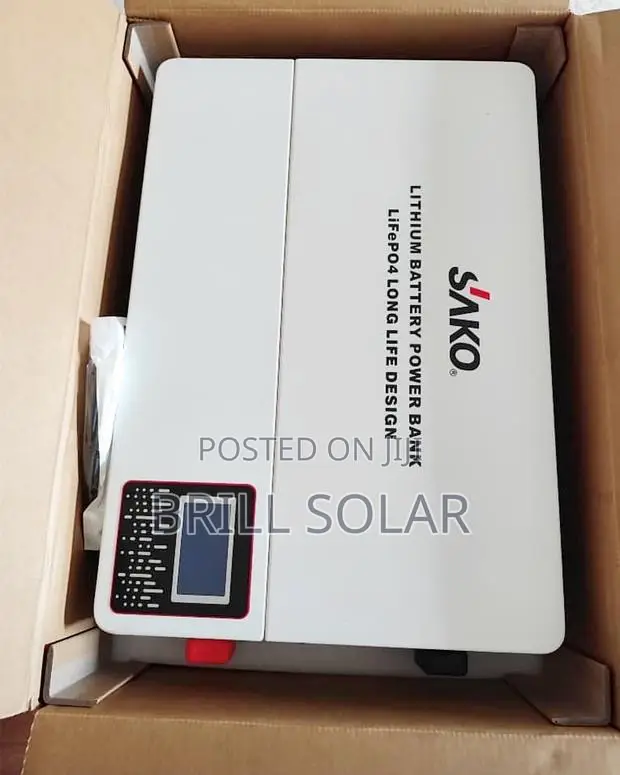 5.12kwh-51.2v Sako Solar Lithium Battery (Li-Wall Series)