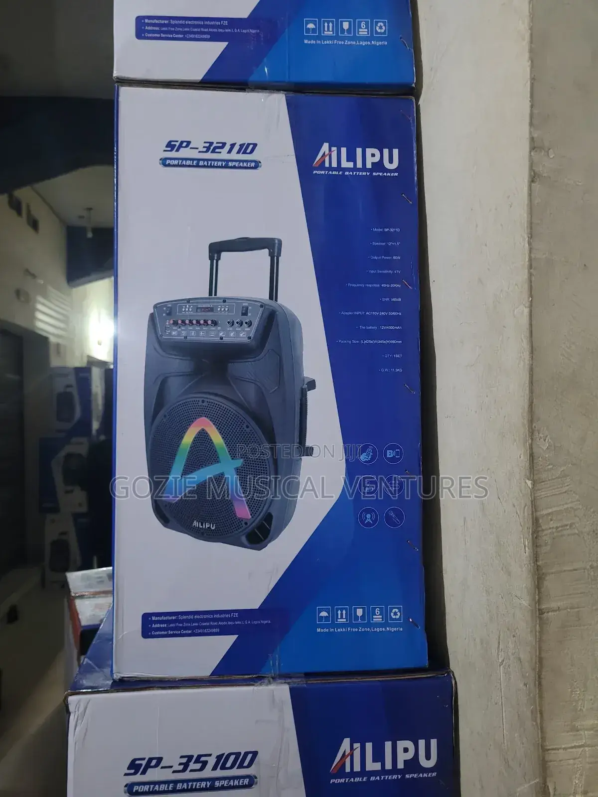Ailipu Sp 3211d Portable Party Speaker