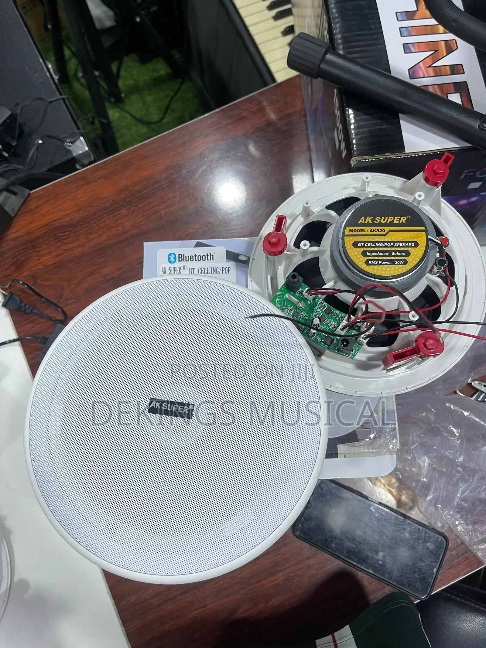 Aksuper 2-in-1 30 Watts Bluetooth Ceiling Pop Speakers