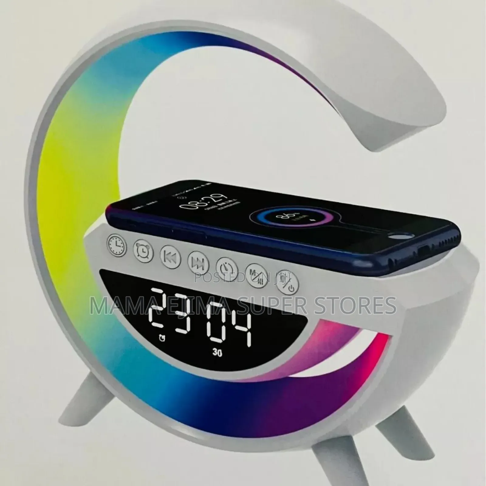 Led Wireless Charging Speaker With Timer