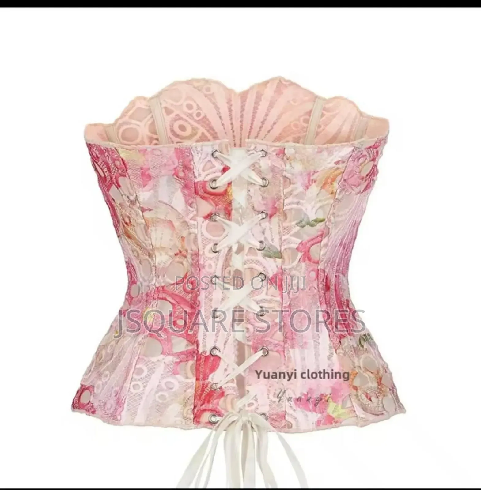 Luxury Lacey Pink and Purple Corset Top