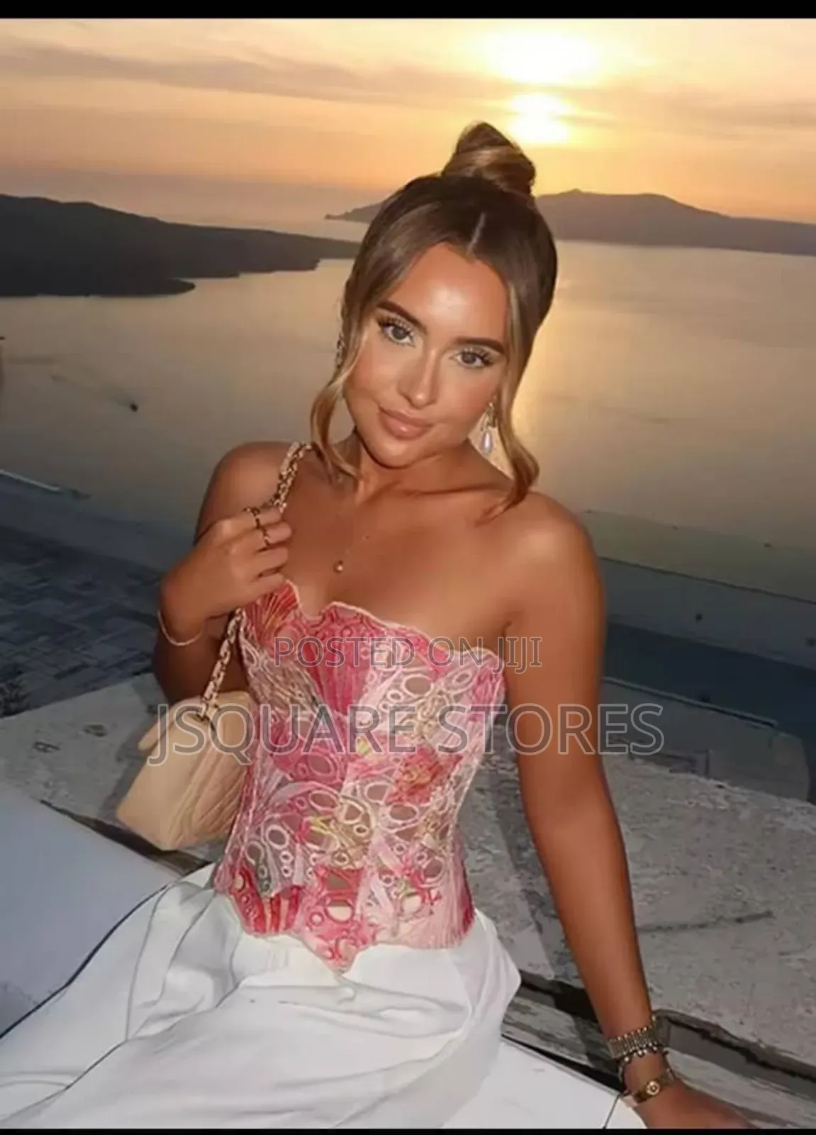 Luxury Lacey Pink and Purple Corset Top