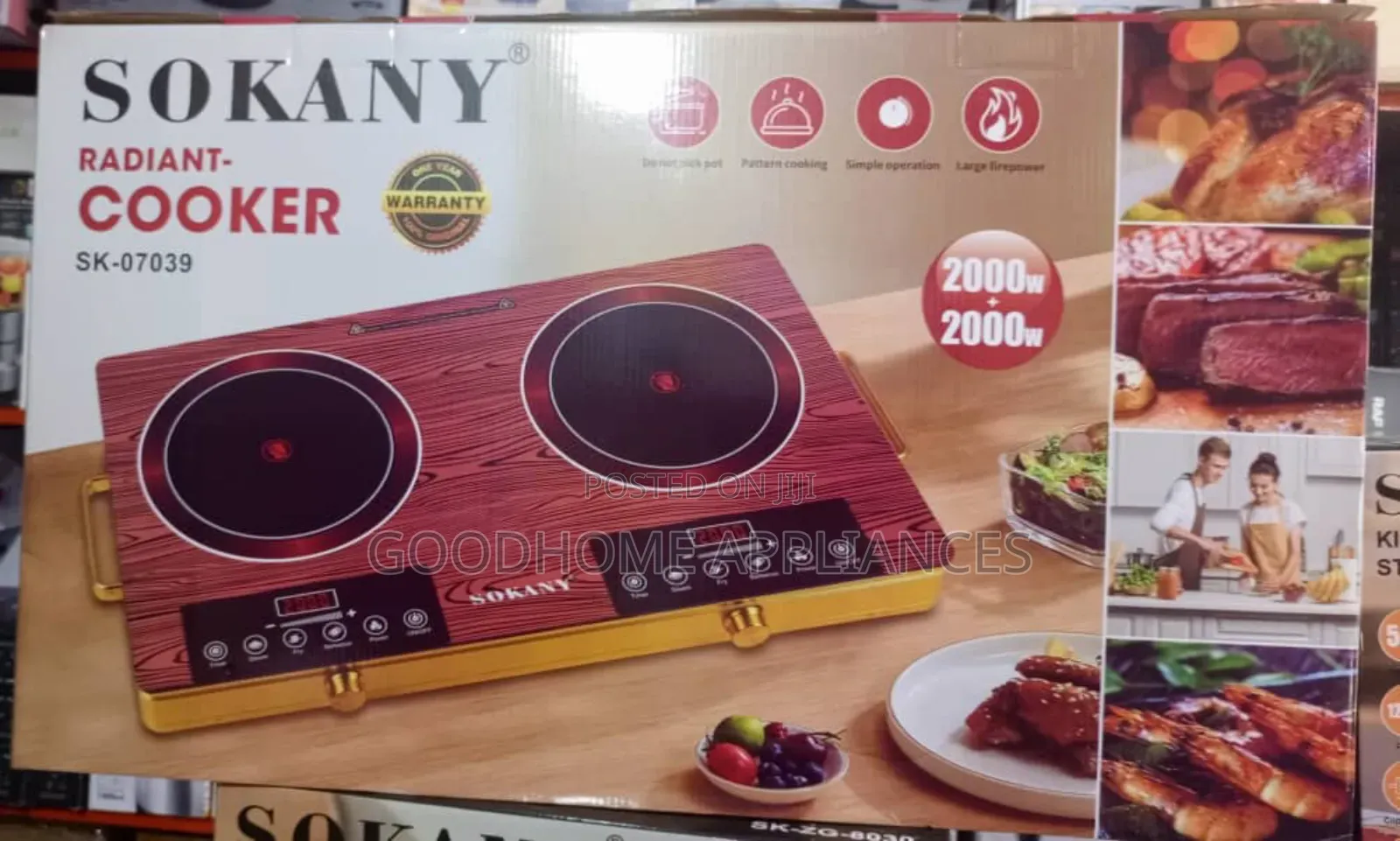 Sokany High Intelligence Double Infrared Cooker