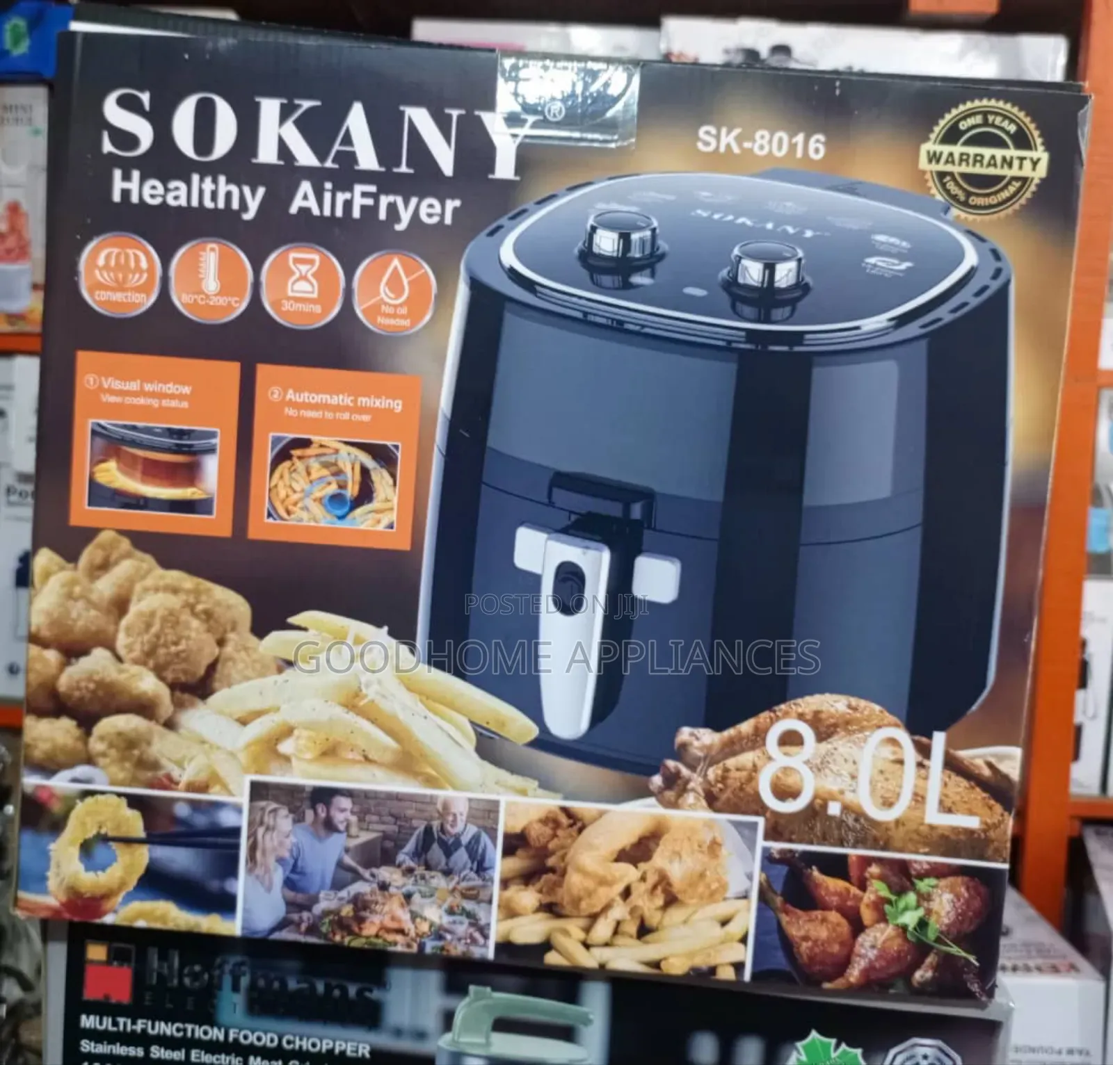 Sokany Manual 8l Healthy Air Fryer