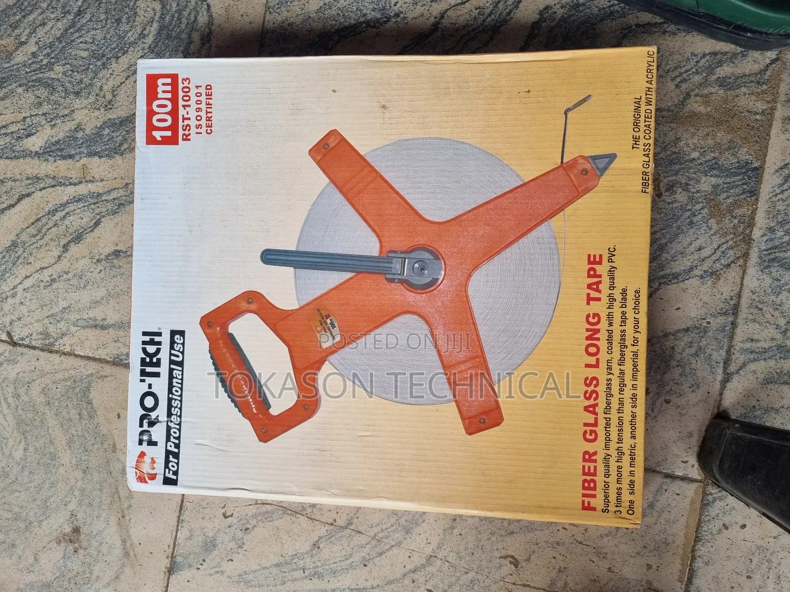 Open-Reel Fiberglass Measuring Tape, 50m in Length, U
