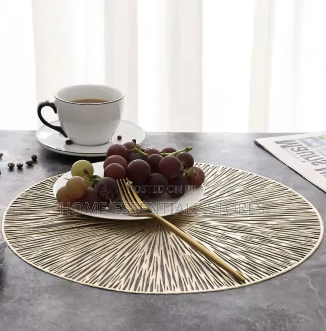 6 Pieces Set of Firework Shape PVC Placemat Table Mat