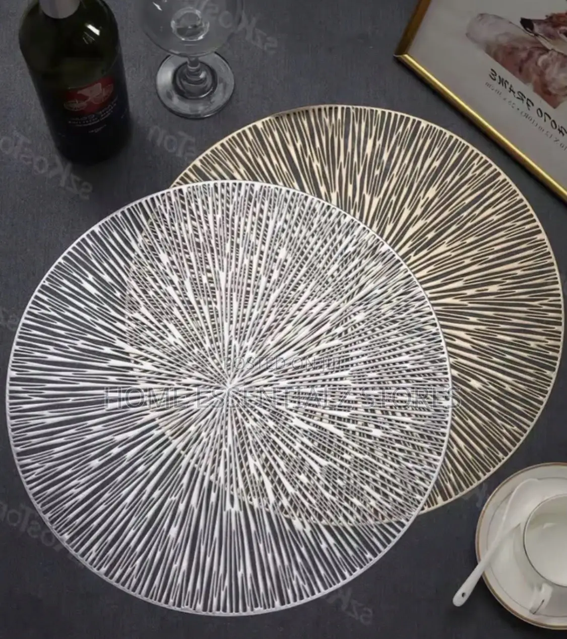 6 Pieces Set of Firework Shape PVC Placemat Table Mat