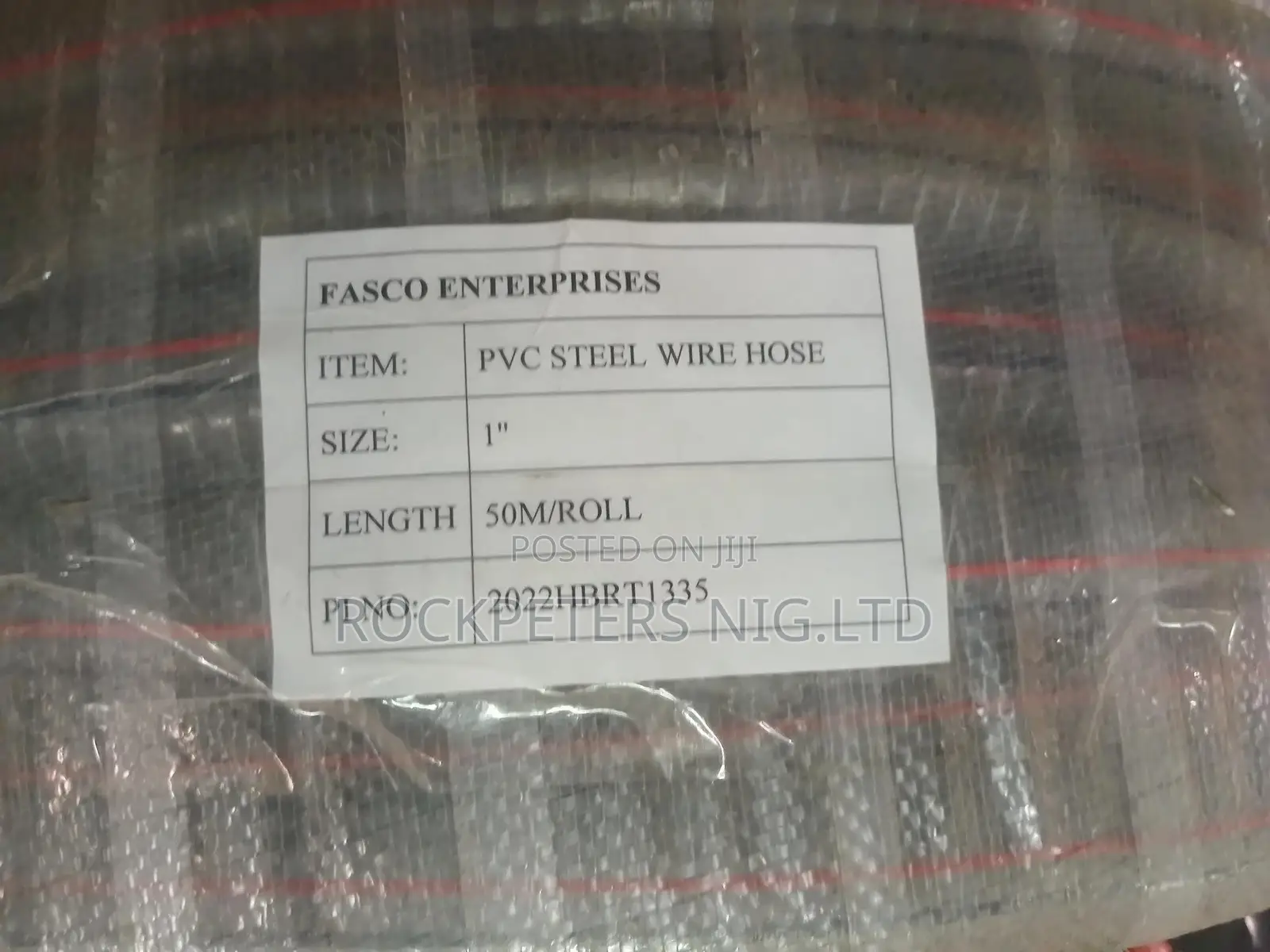1" PVC Steel Wire Hose (50m) Roll