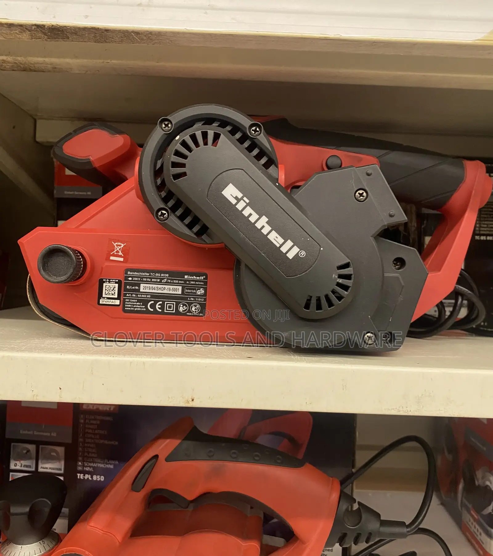 Einhell Belt Sander Tc-Bs 8038 (800w, 230v, Suctiondust Bag)