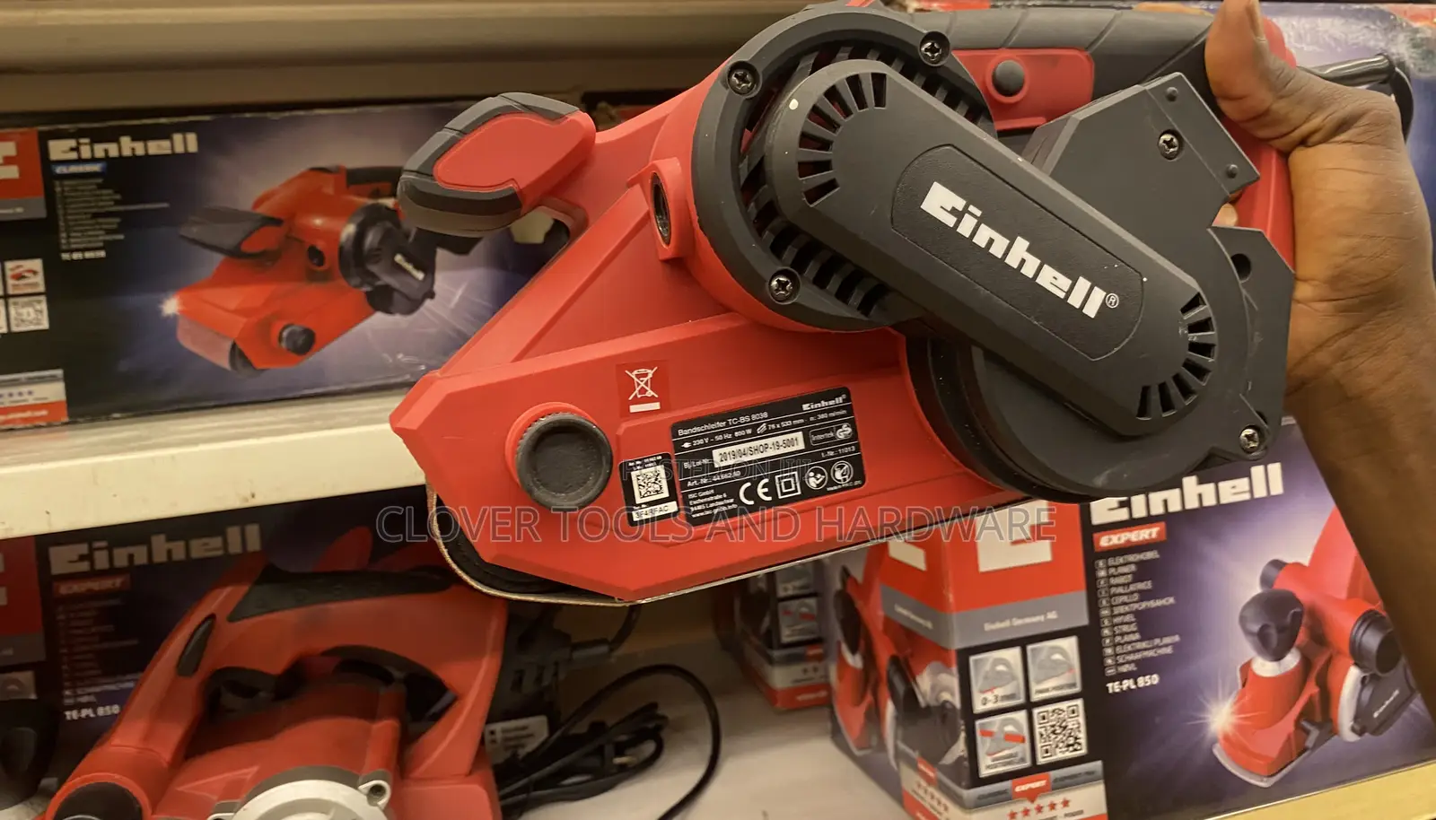 Einhell Belt Sander Tc-Bs 8038 (800w, 230v, Suctiondust Bag)