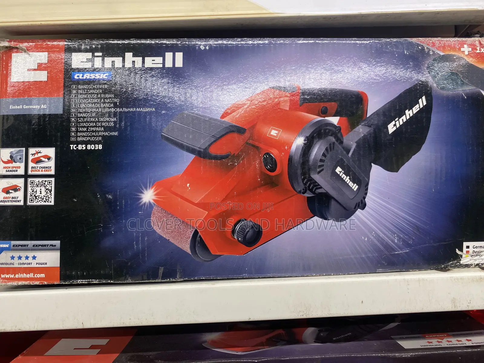 Einhell Belt Sander Tc-Bs 8038 (800w, 230v, Suctiondust Bag)
