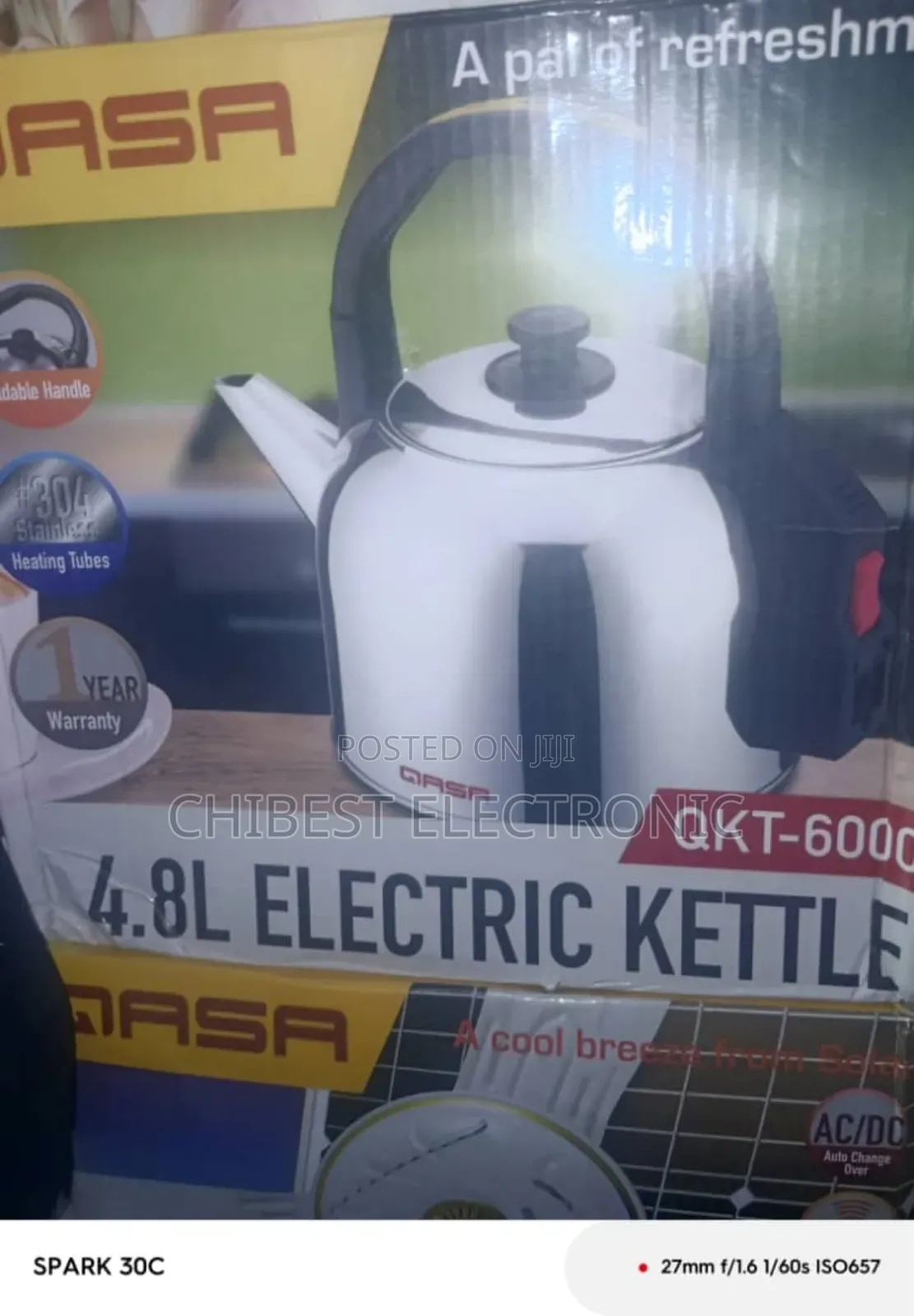 Electric Kettle Gasa 4.8 Liters