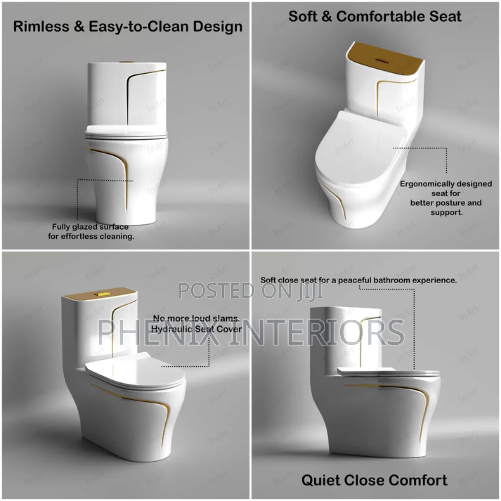 Modern Quality Toilet Water Closet With Wall Hung Basin