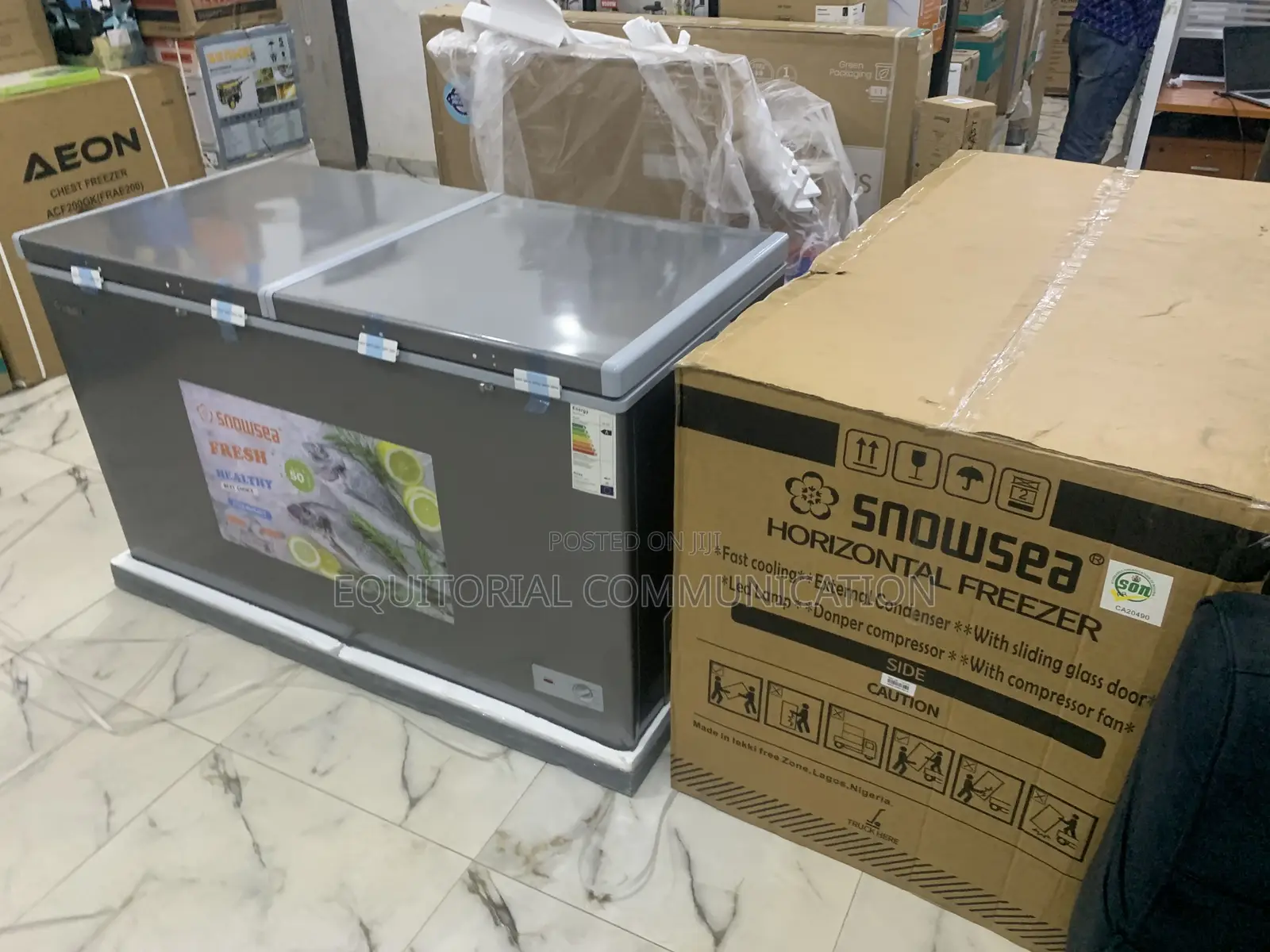 Snowsea 420l Chest Freezer – Eco Mode Enabled