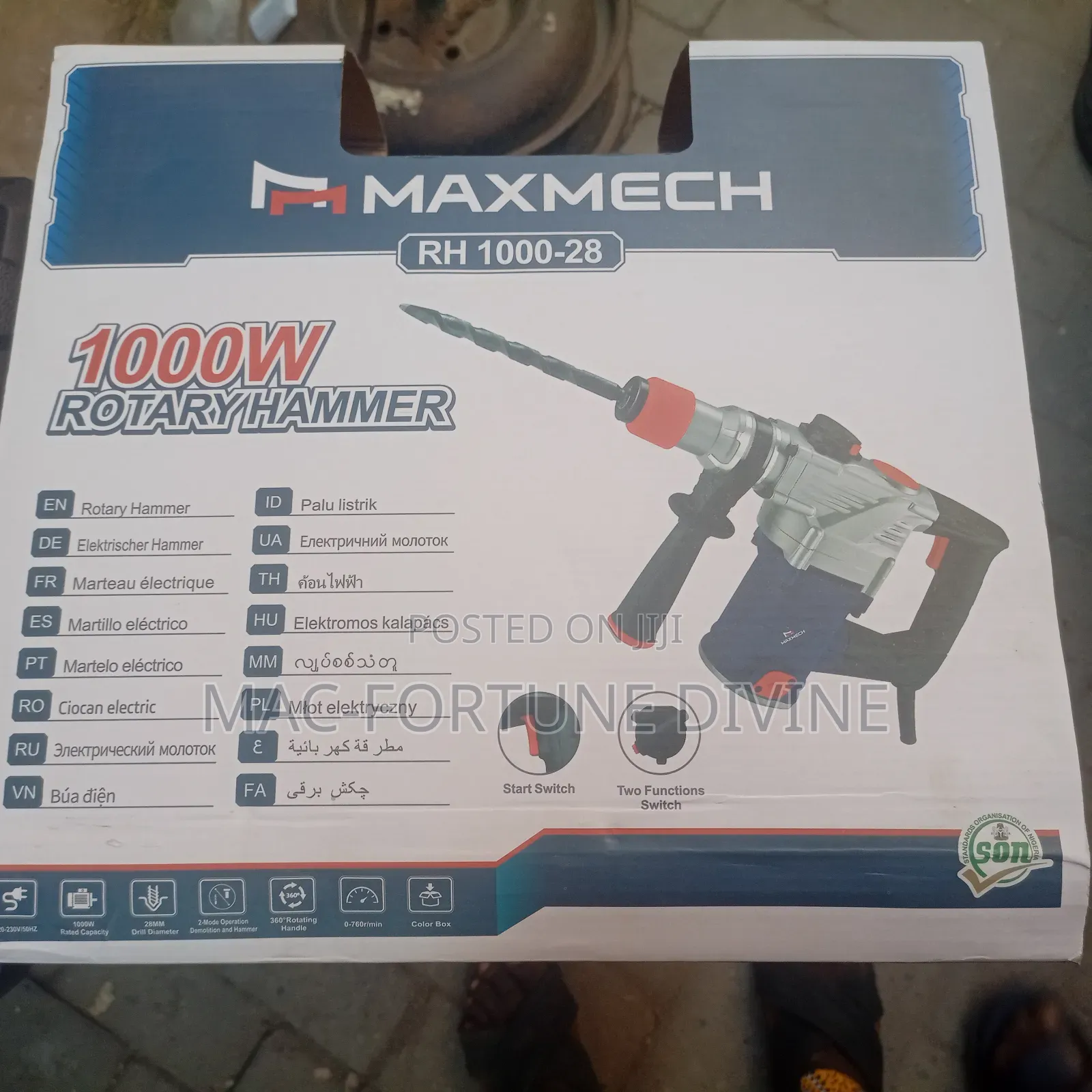 Maxmech Rotary Hammer Drill Machine 1000w