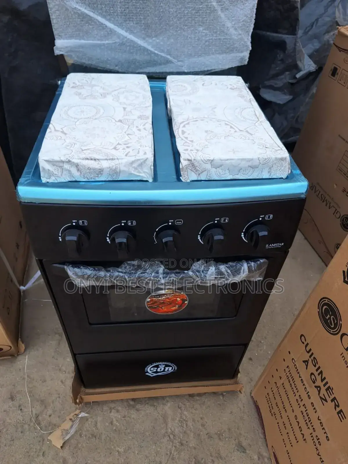 Glamstar 4 Gas Burners Standing Cooker With Inbuilt Oven