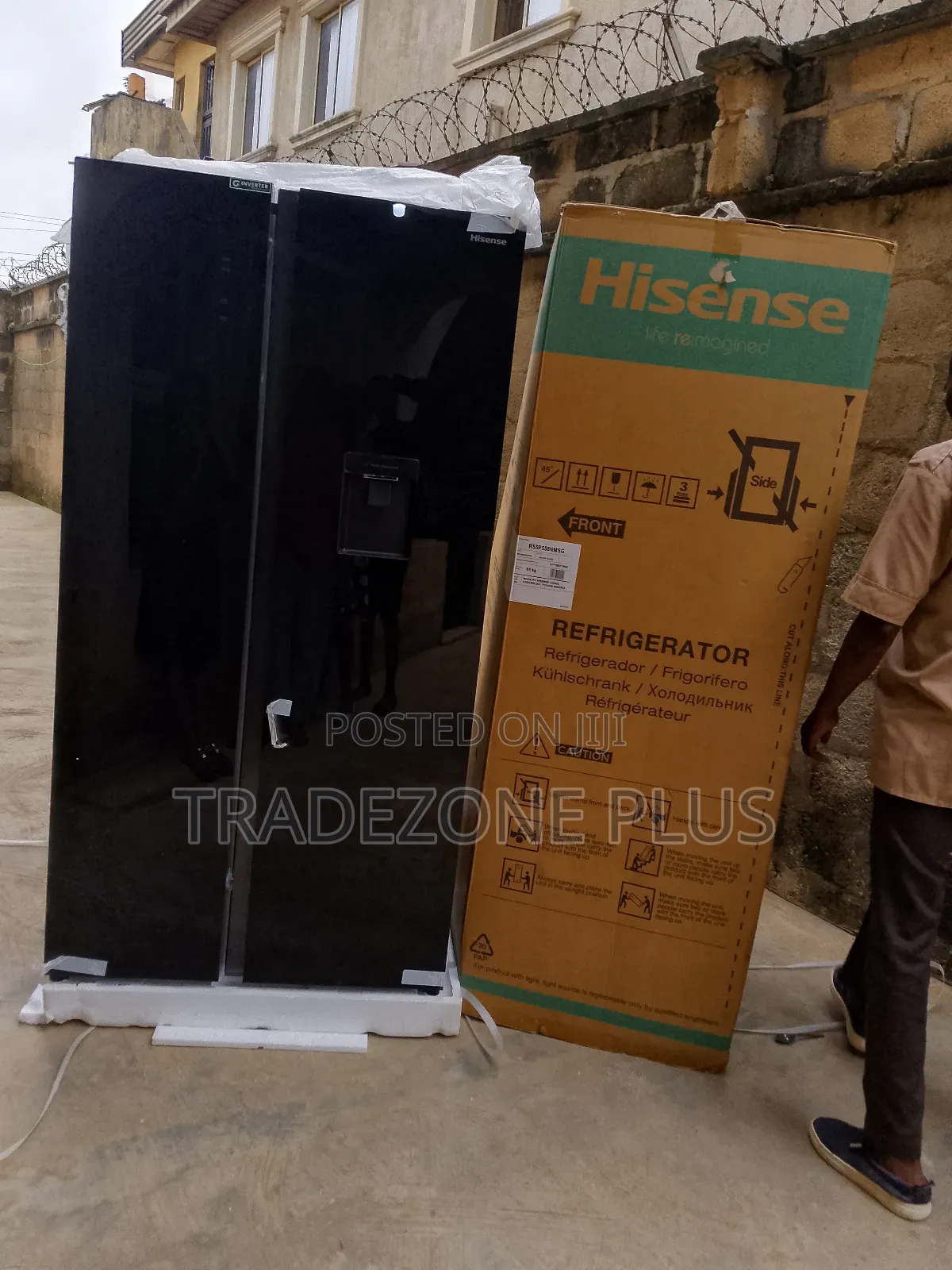 Super Silent Hisense 529l Refrigerator -Inverter Glasseddoor