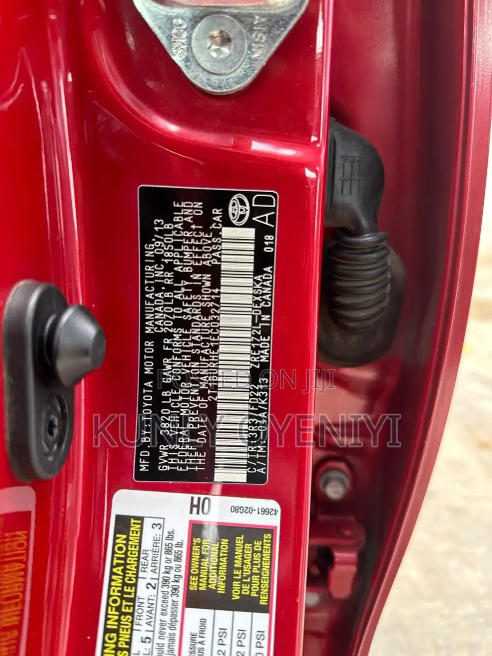 Toyota Corolla S Plus 4dr Sedan (1.8L 4cyl CVT) 2014 Red