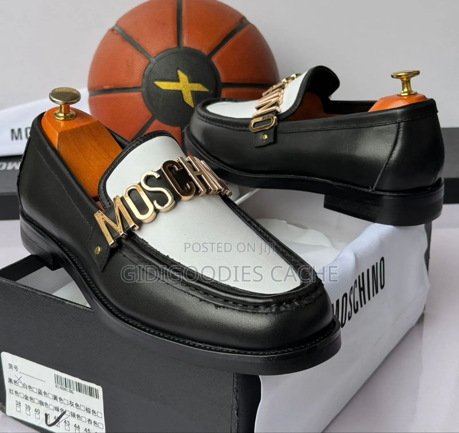Moschino Black/White Loafers