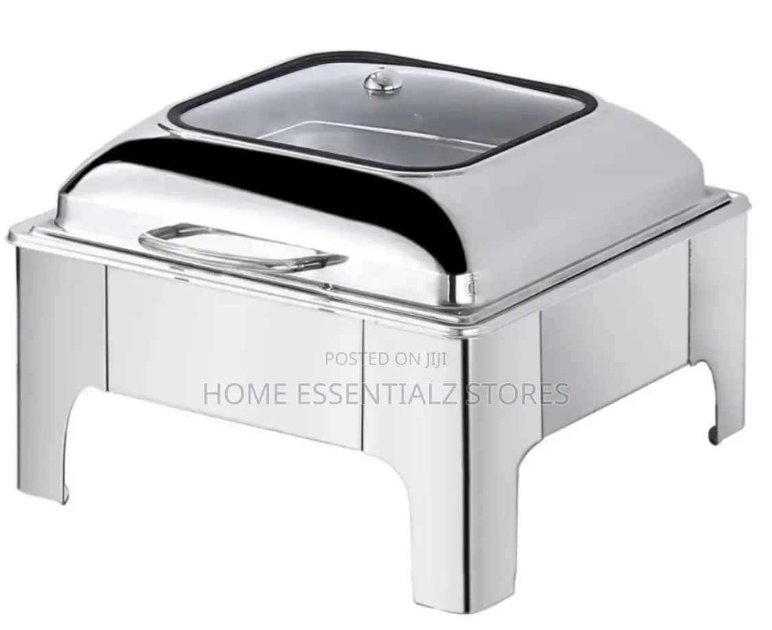 Square Silver Chaffing Luxury Dish