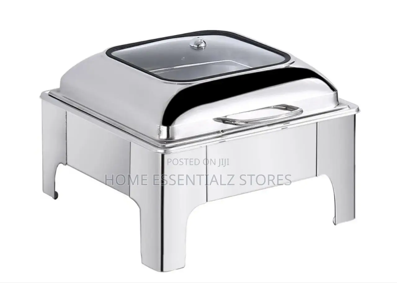 Square Silver Chaffing Luxury Dish