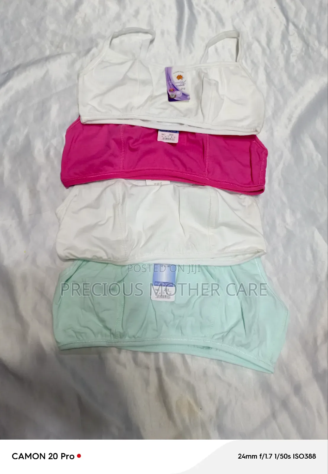 Cotton Children and Teenagers Crop Top 4pics
