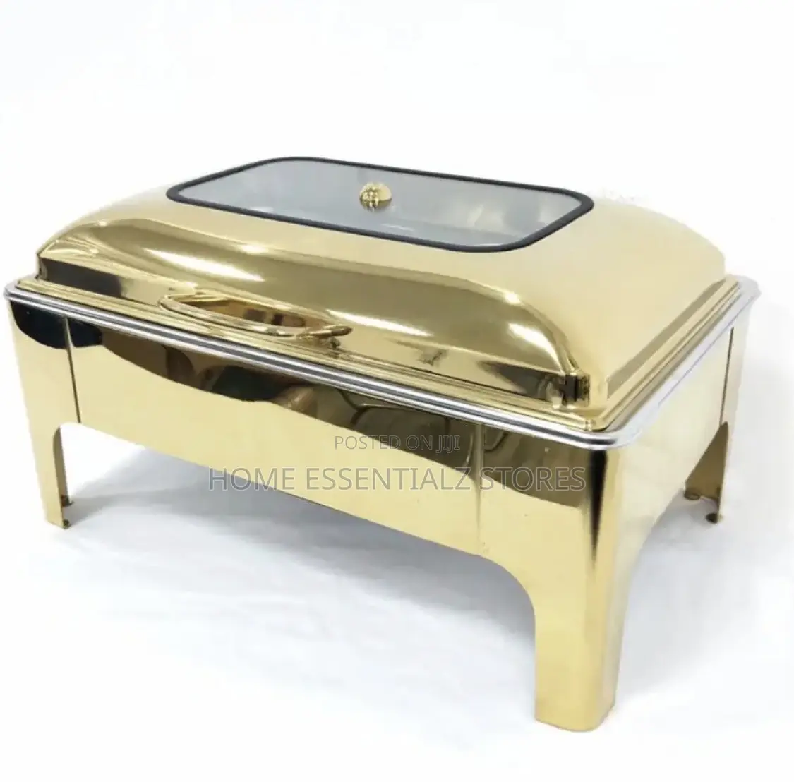 Gold Rectangular Modern Chaffing Dish