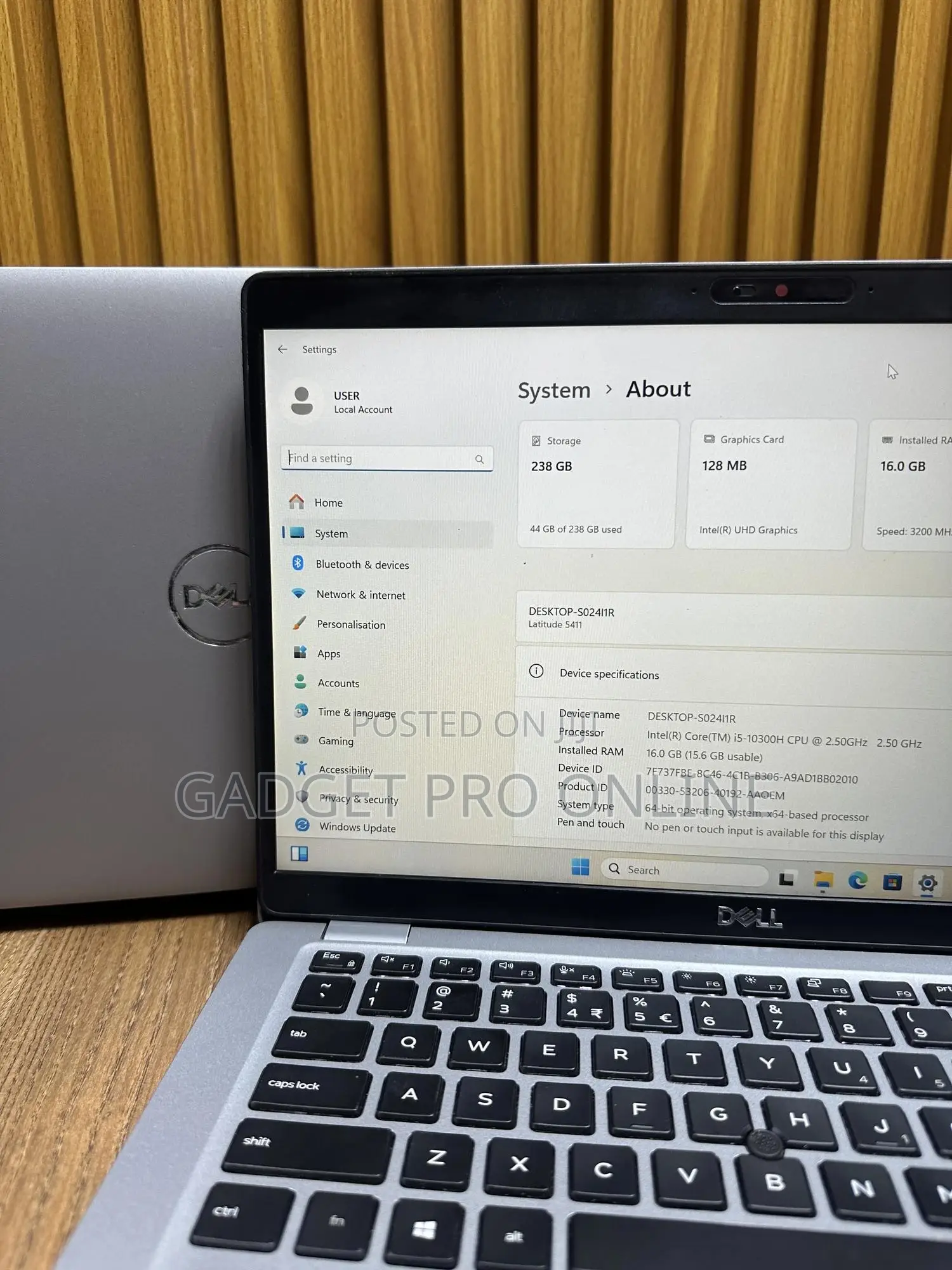 Laptop Dell Latitude 5411 16GB Intel Core I5 SSD 256GB