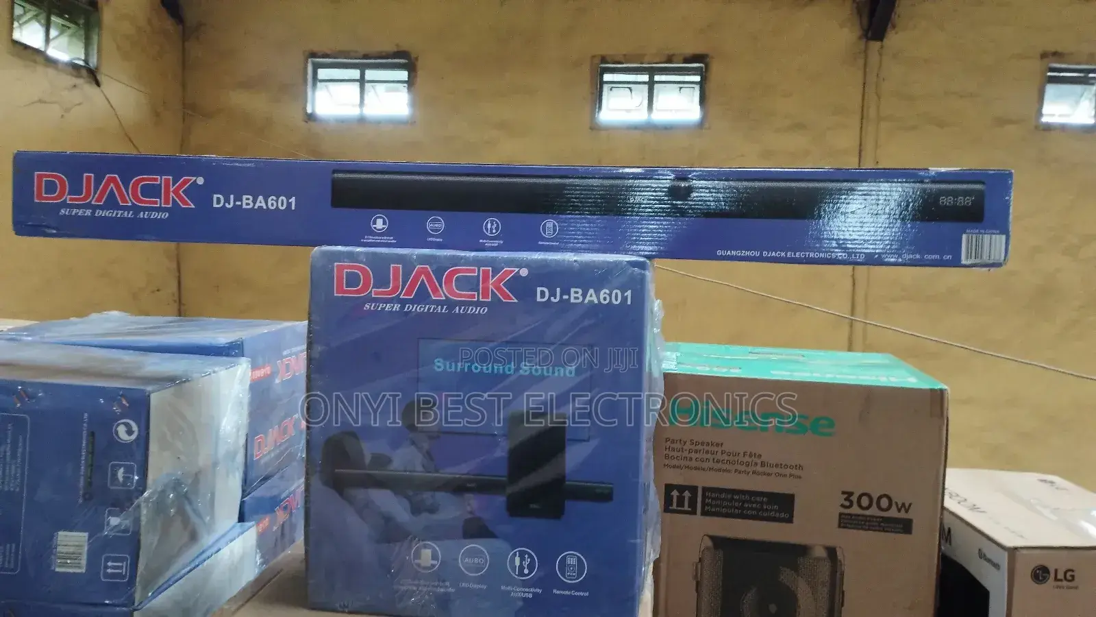 D-Jack Powerful Sound Bar: Bluetooth, Aux Usb-