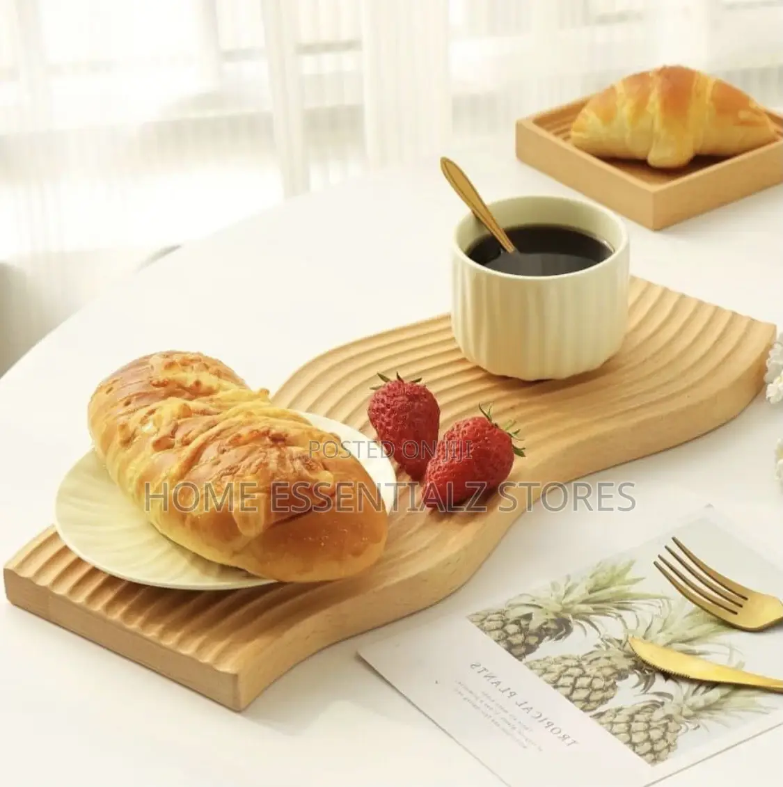 Decorative Natural Wood Food Serving Trays