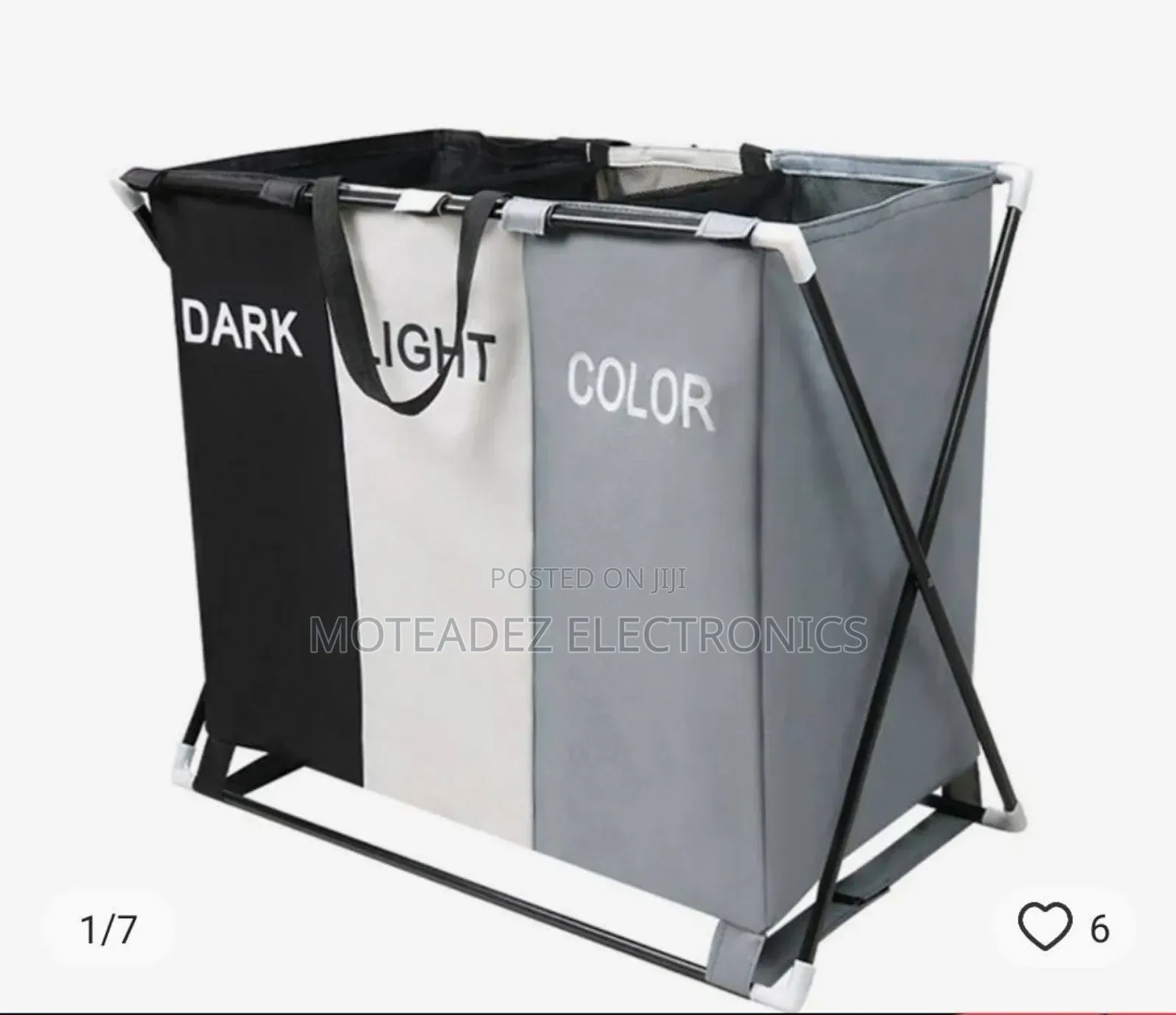 3in1 High Quality Foldable Fabric Movable Laundry Basket