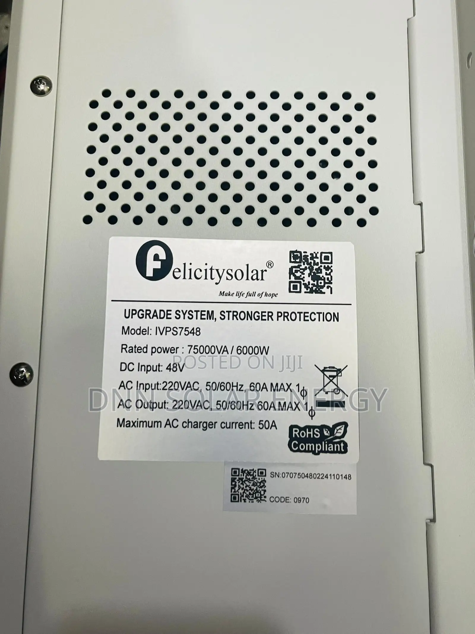 7.5kva 48v Felicity Inverter