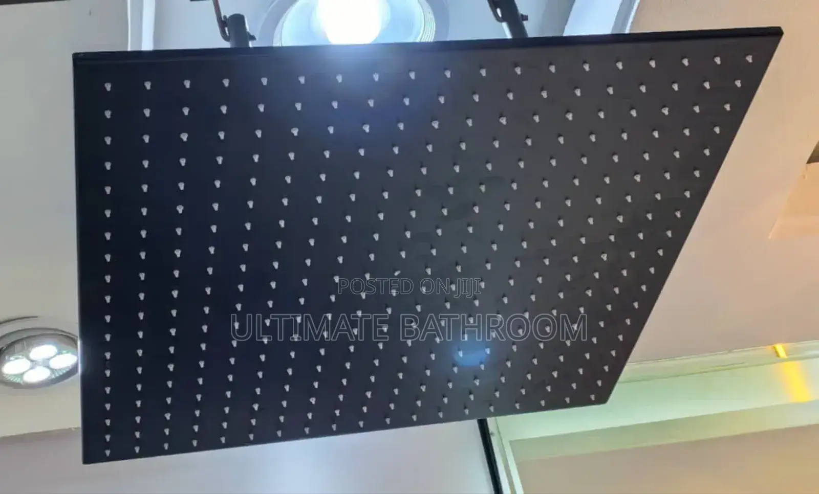 60x60cm Black Rain 🌧 Fall Led Shower Rose
