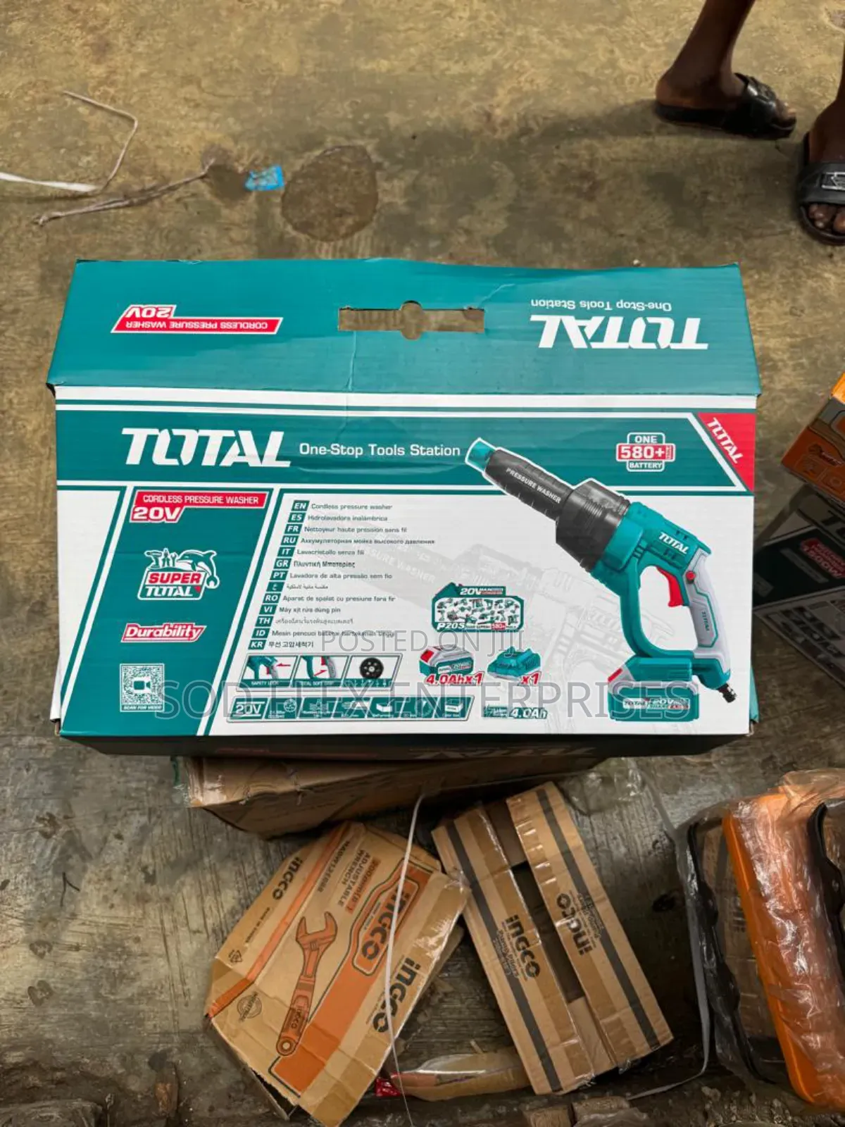 Total 20v Cordless Pressure Washer With 1 Battery🔋