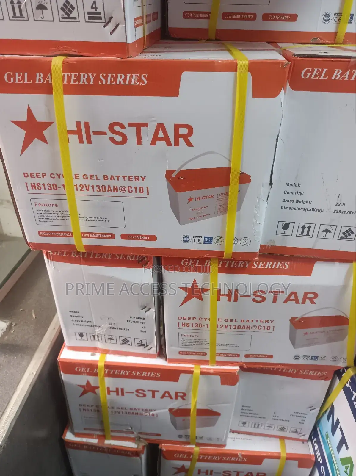 130ah 12v Hi Star Solar Battery