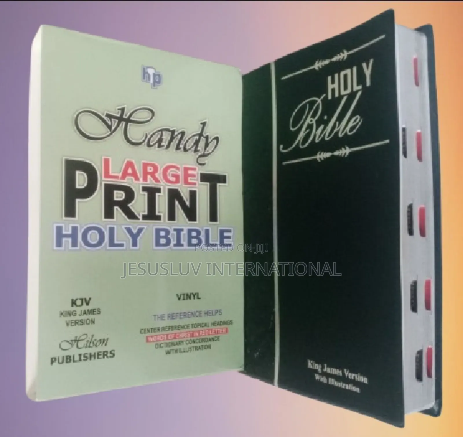 Holy Bible KJV Large Print Center-Column Reference Bible