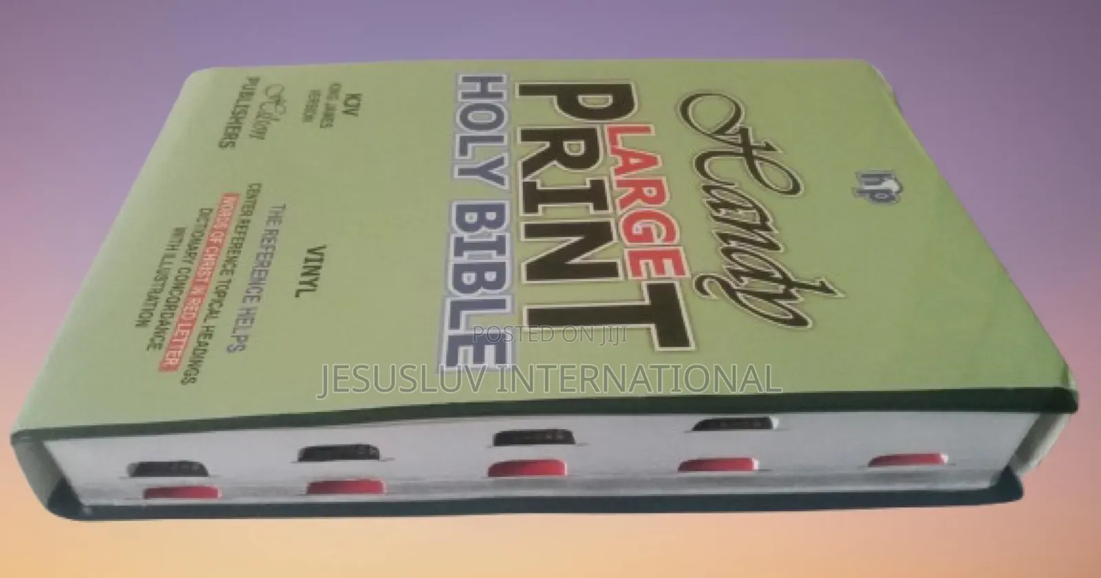KJV Giant Print Center-Column Reference Bible Leathersoft,