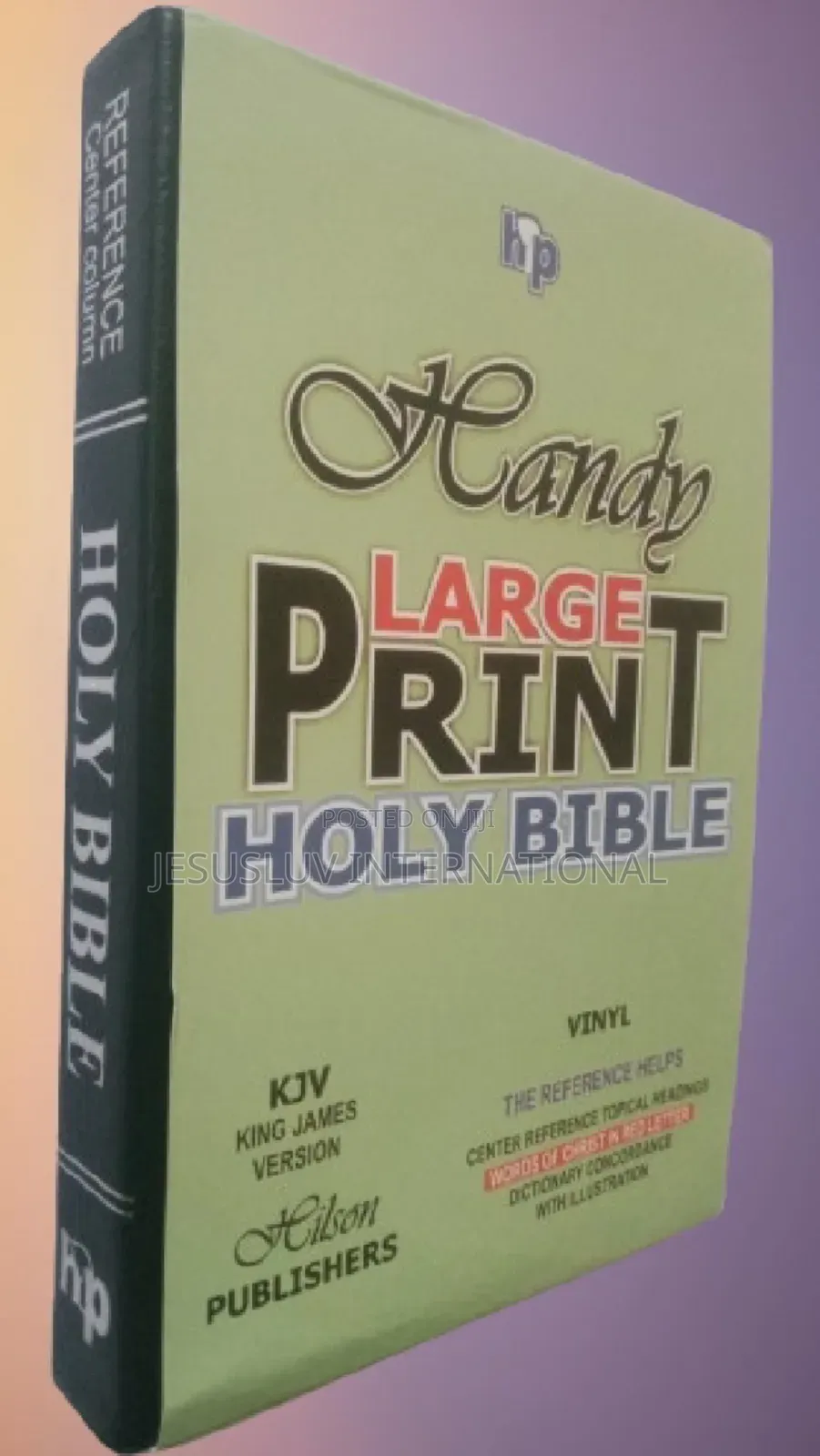 KJV Giant Print Center-Column Reference Bible Leathersoft,