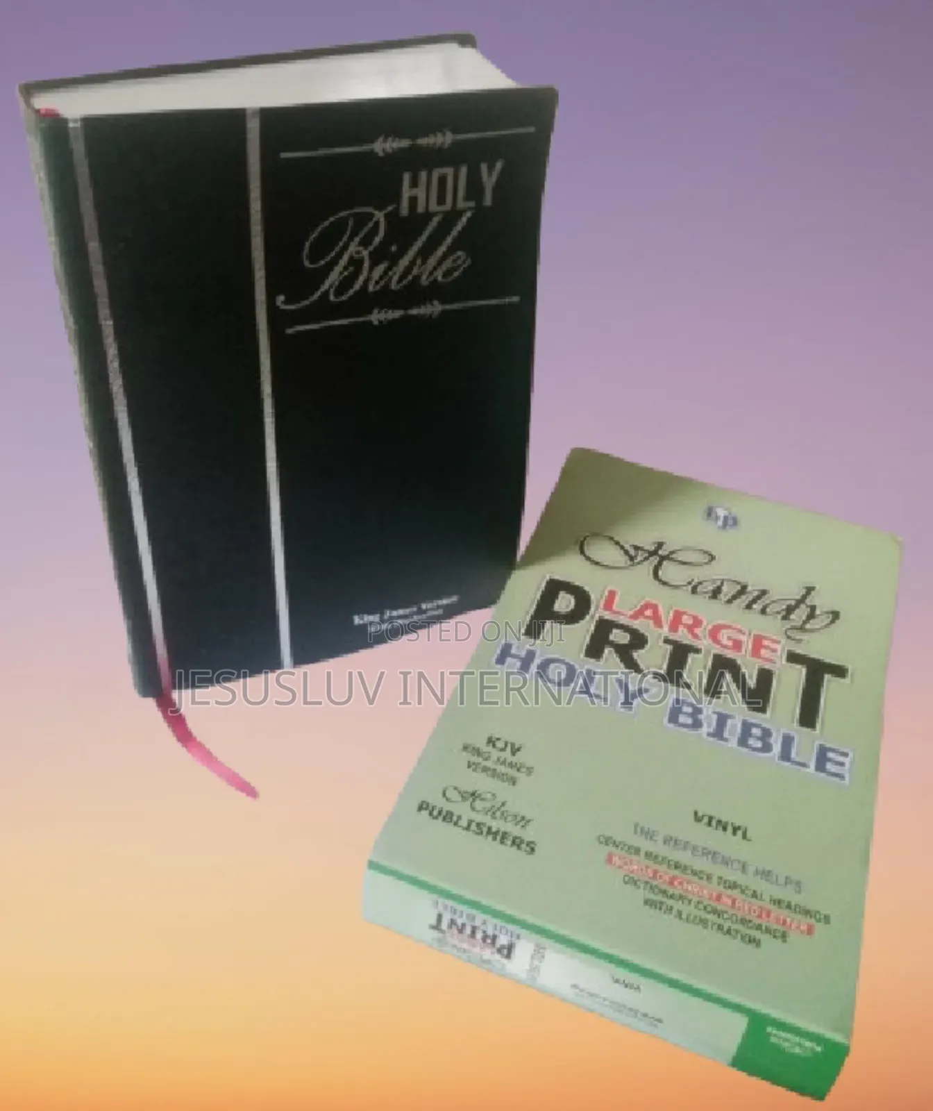 KJV Giant Print Center-Column Reference Bible Leathersoft,